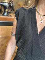Maglia Incrociata Nero _ MI.LE.for soku