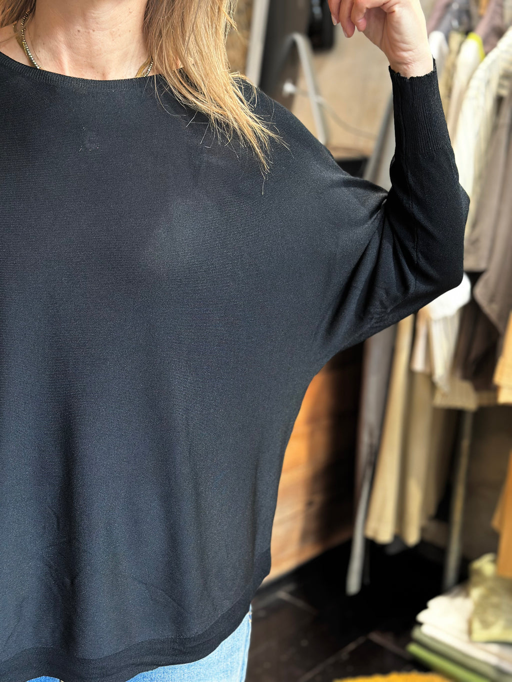 Maglia Basica Nera _ MI.LE. for soku