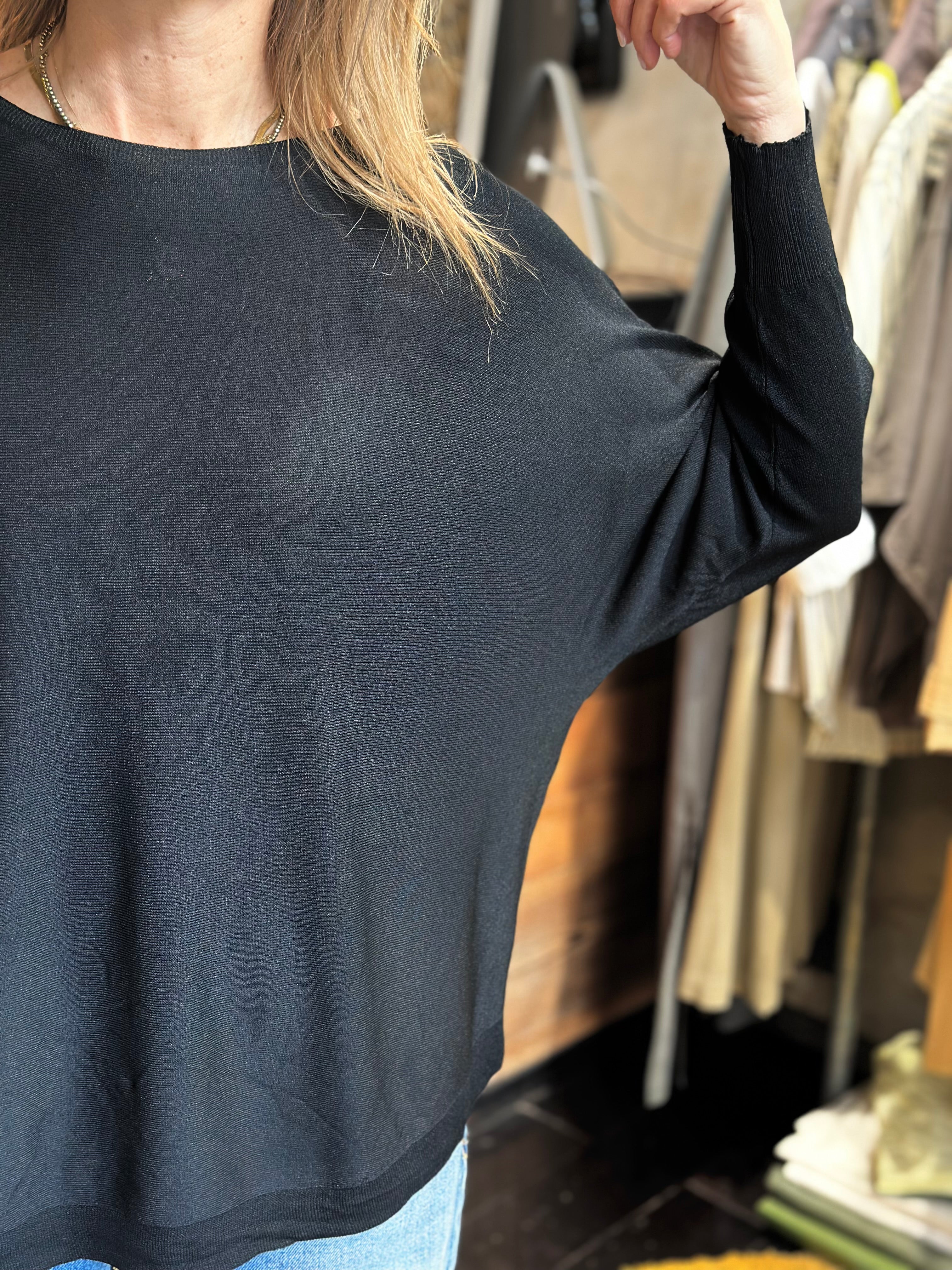 Maglia Basica Nera _ MI.LE. for soku
