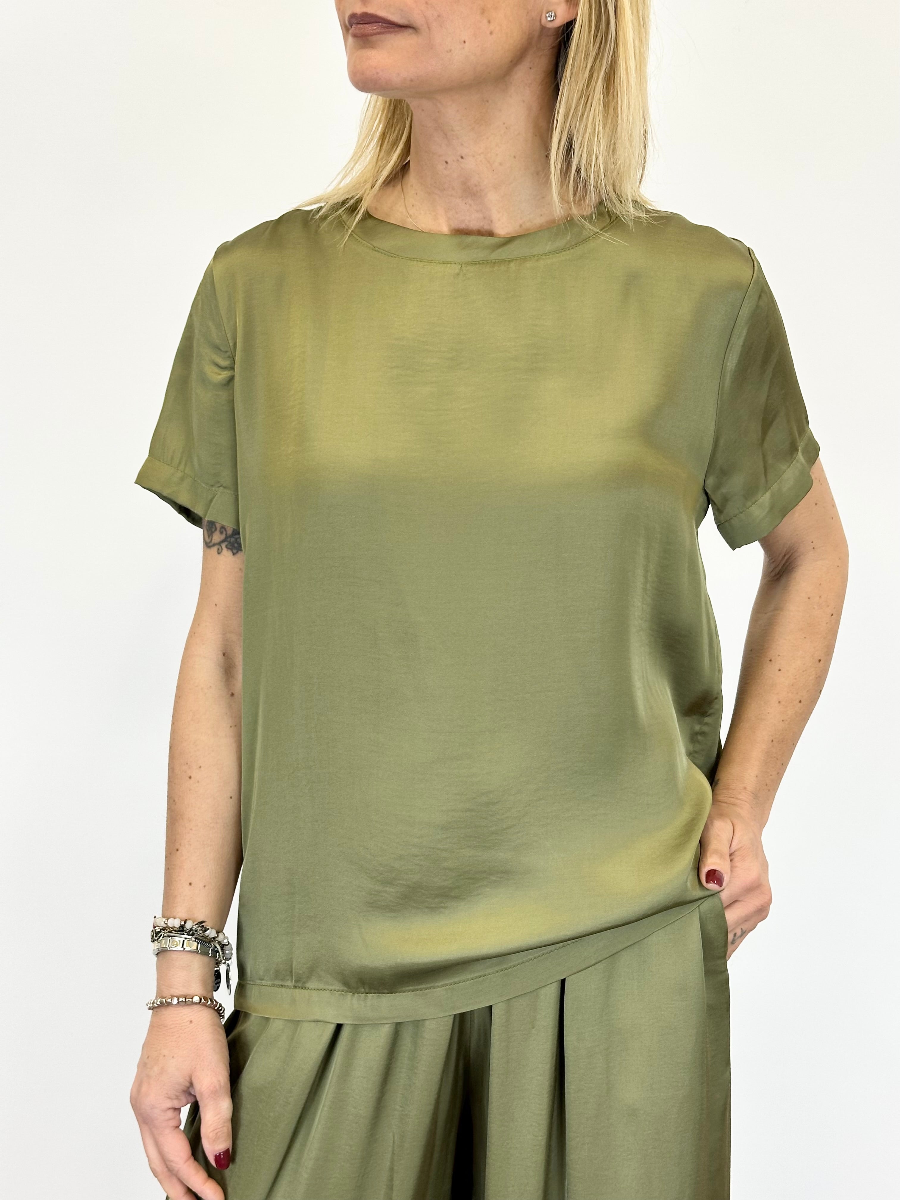 T-Shirt Vale Verde Militare _ MI.LE. for soku