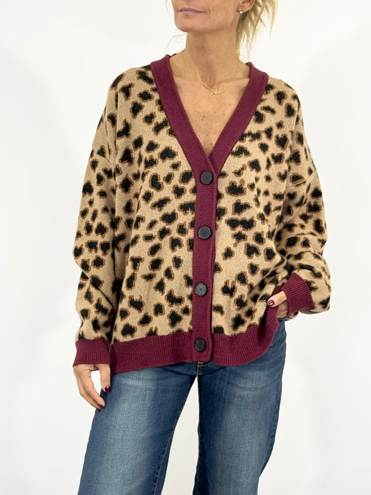 Cardigan Animalier