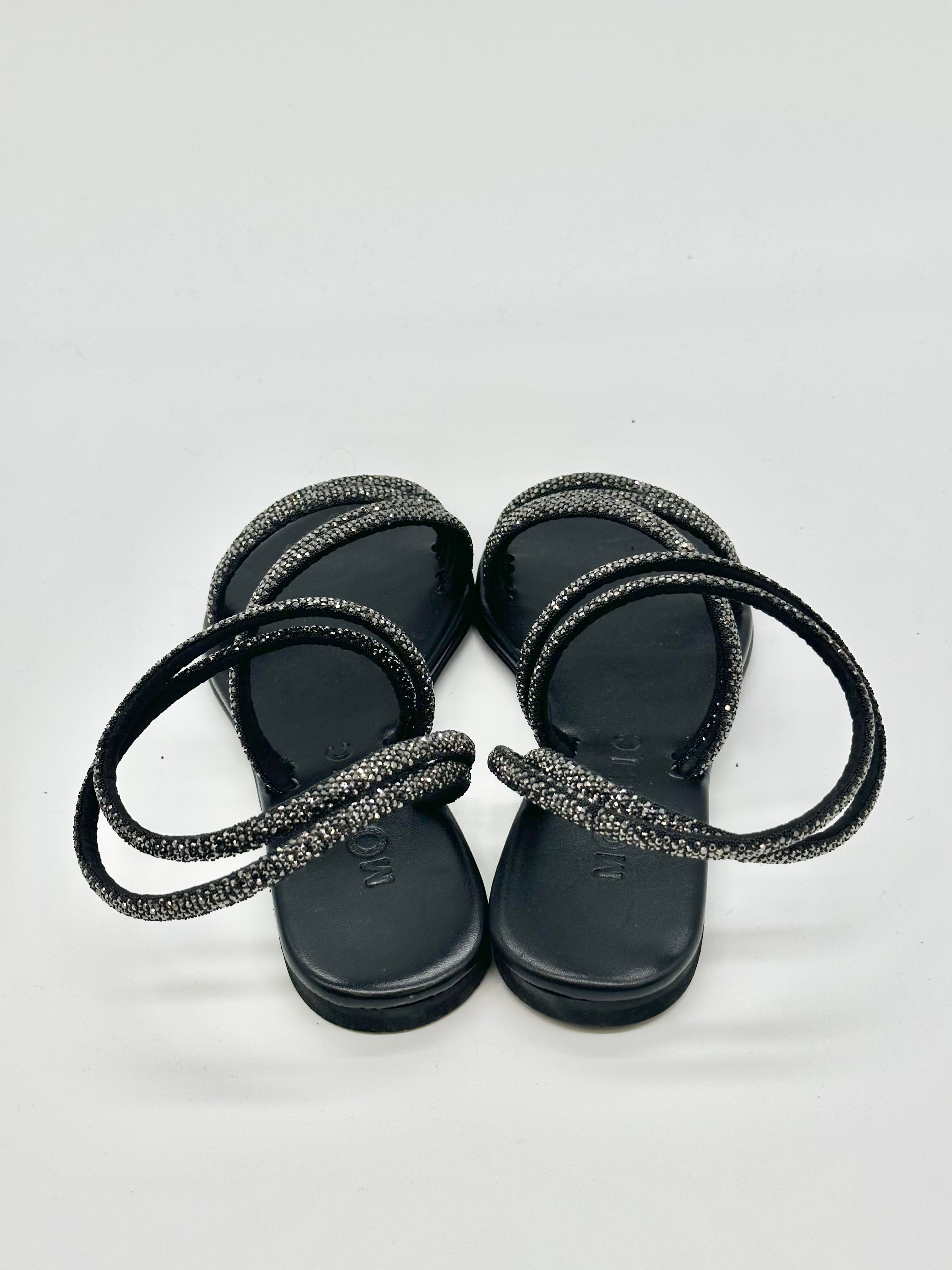 Sandalo Strass Nero _ Mosaic