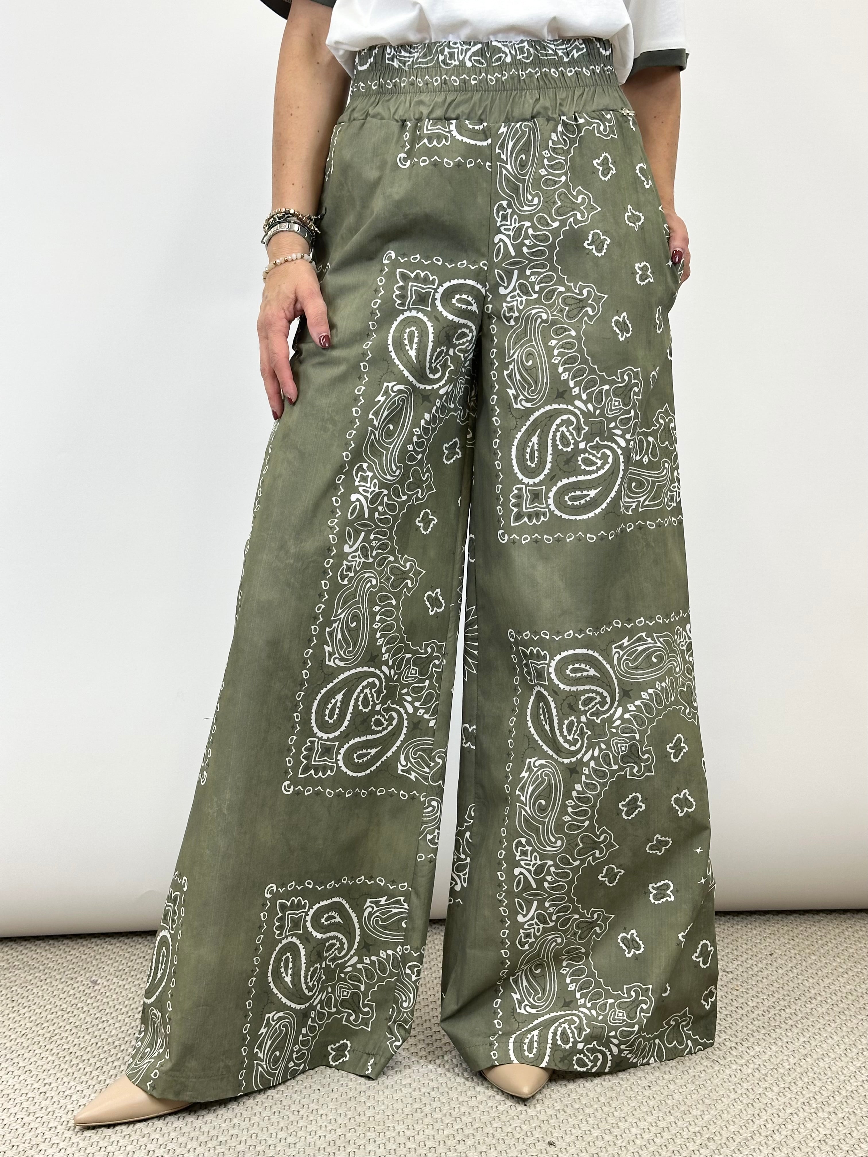 Pantalone Bandana Verde _ Souvenir