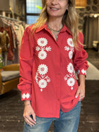 Camicia Ricamo Rossa _ Souvenir