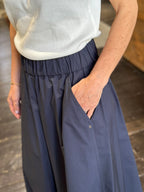Pantaloni Coulotte Blu _ Ottod'Ame