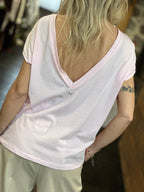 T-Shirt Scollo dietro Rosa _ Souvenir