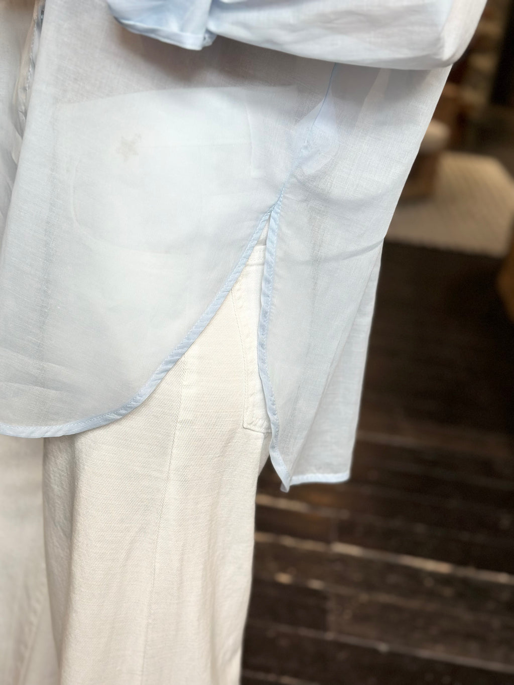 Camicia Mussola Cielo _ Souvenir