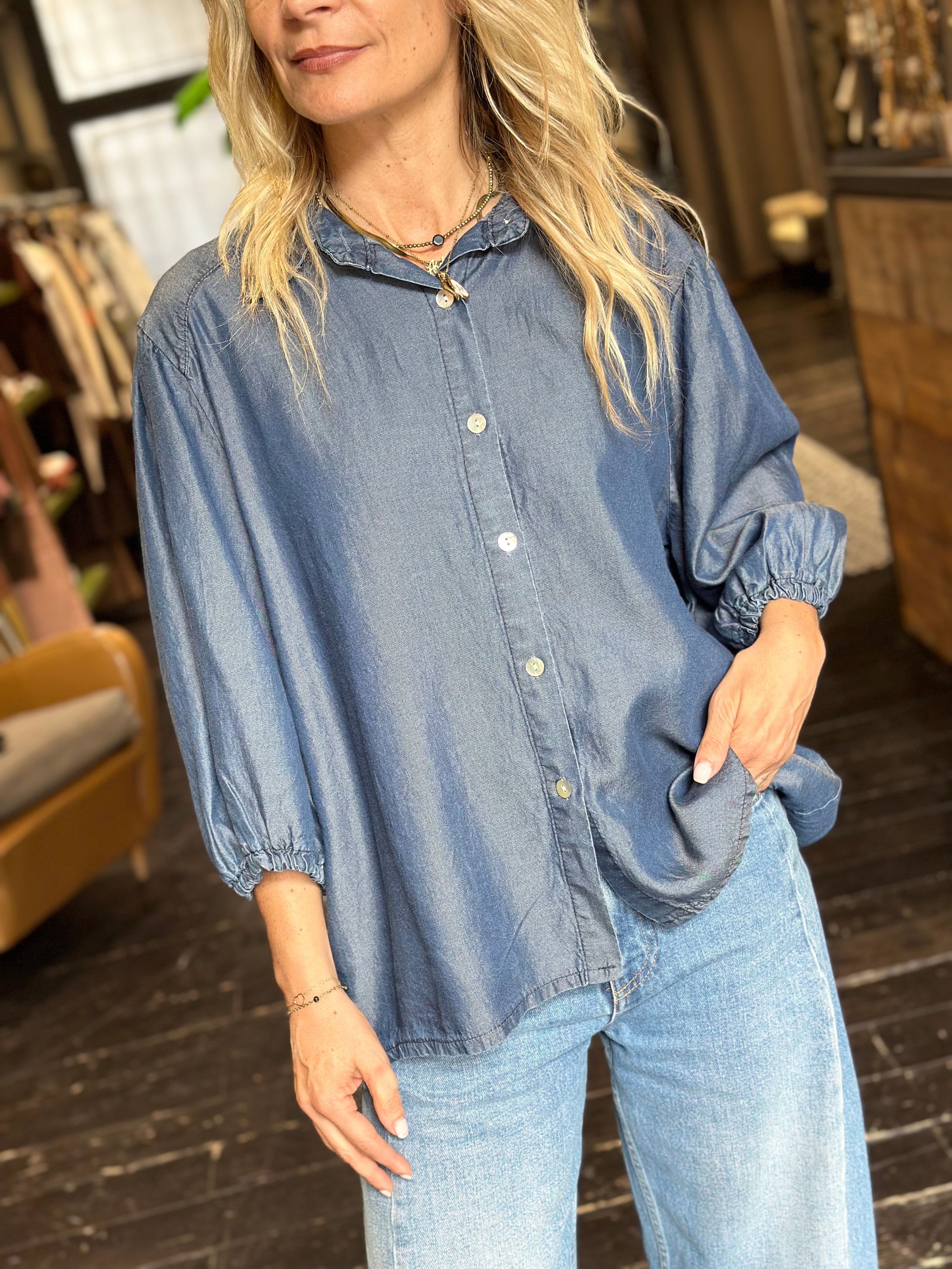 Camicia Blu  _ MI.LE. for soku