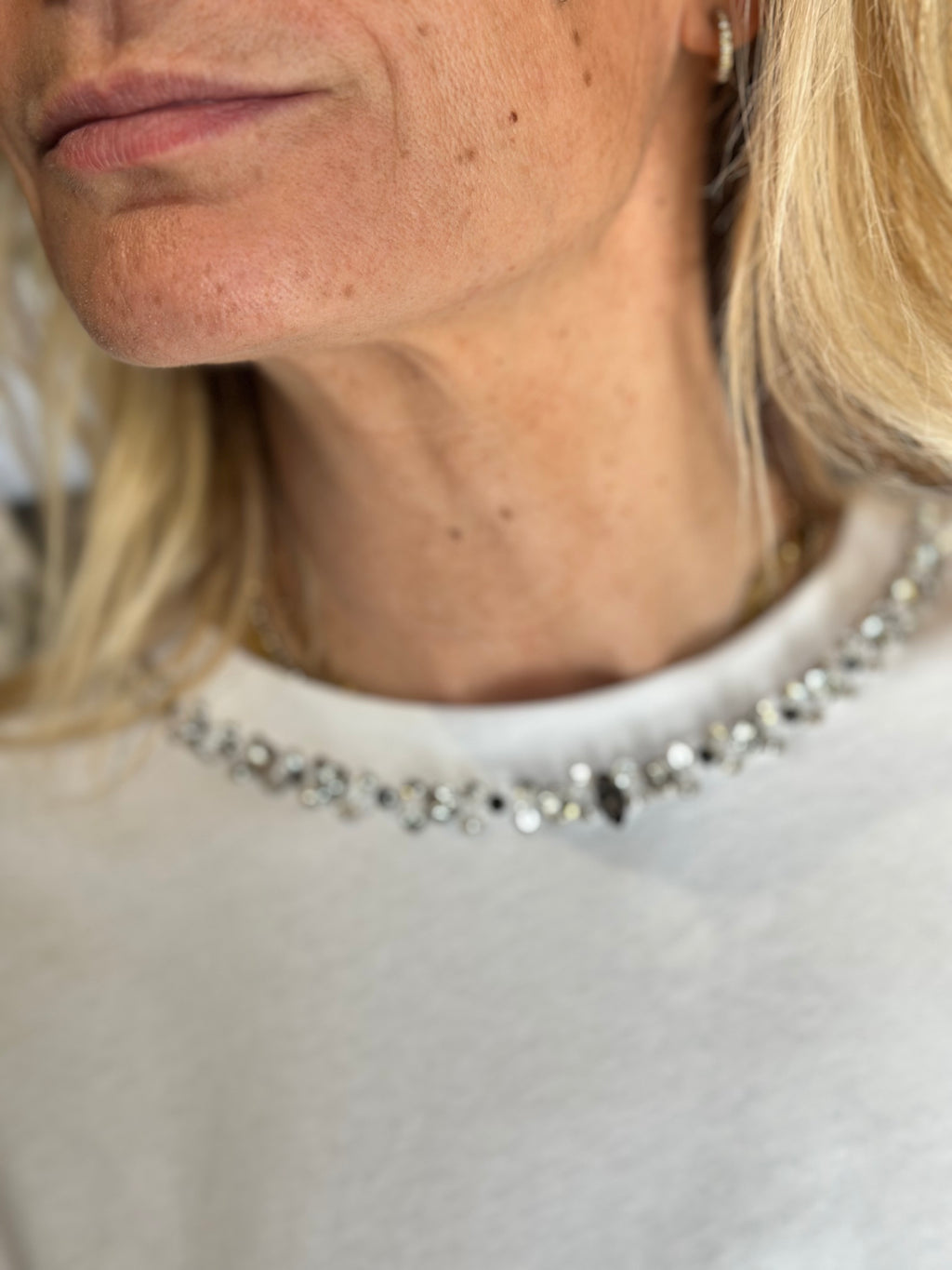 T-Shirt Strass Bianco _ Souvenir
