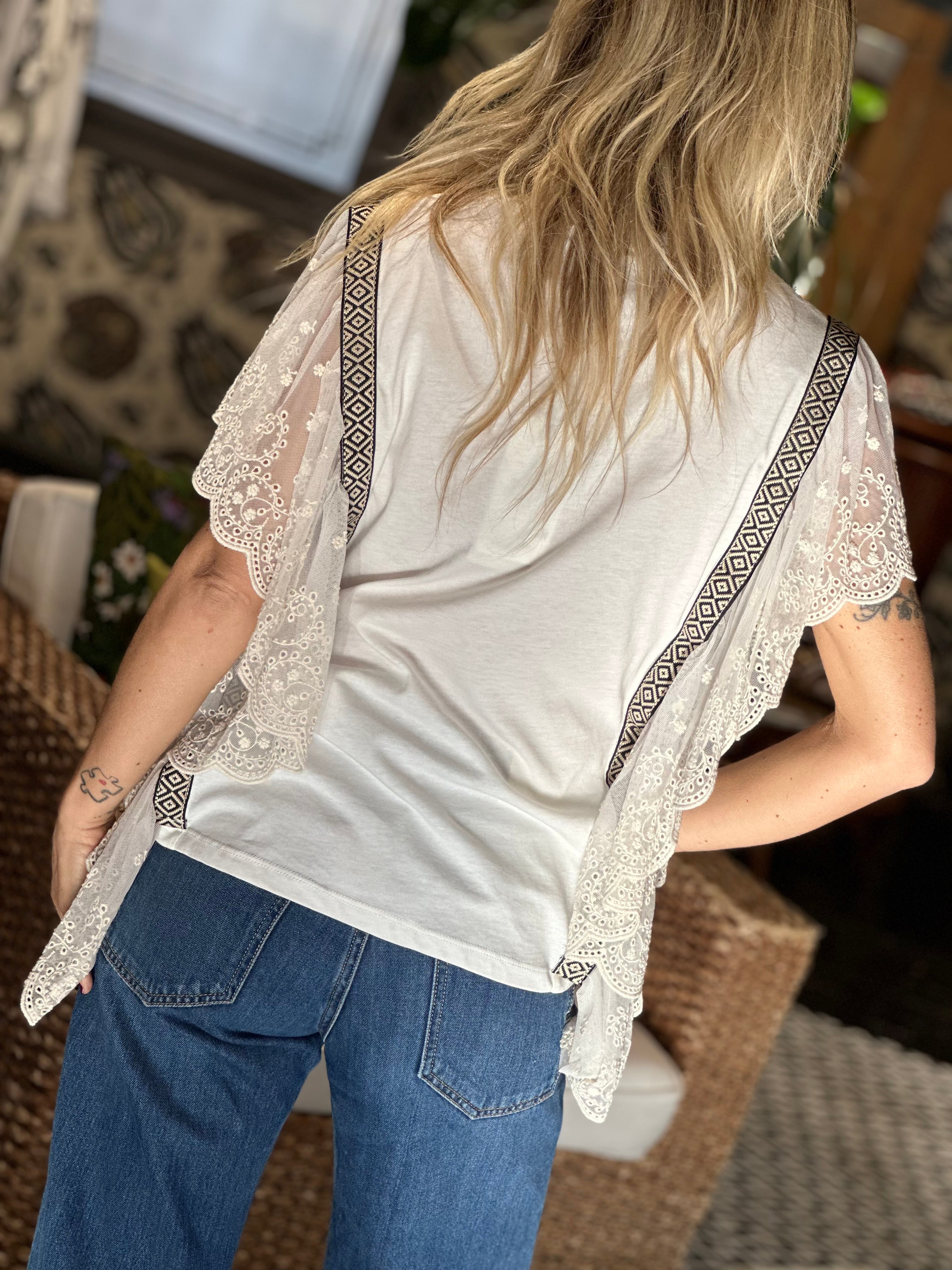 T-Shirt con Pizzo_ Souvenir