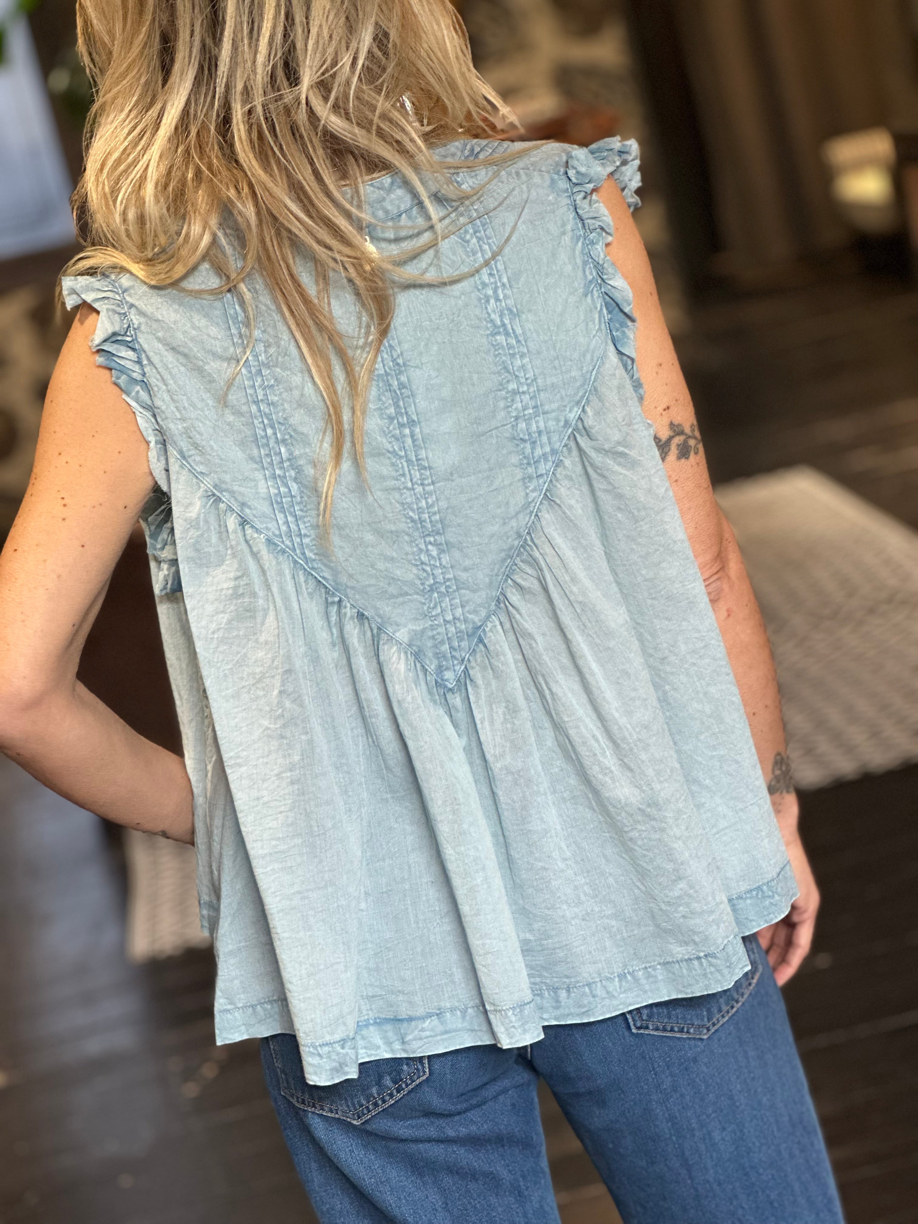 Blusa Senza Maniche Cielo_ Pahiesa
