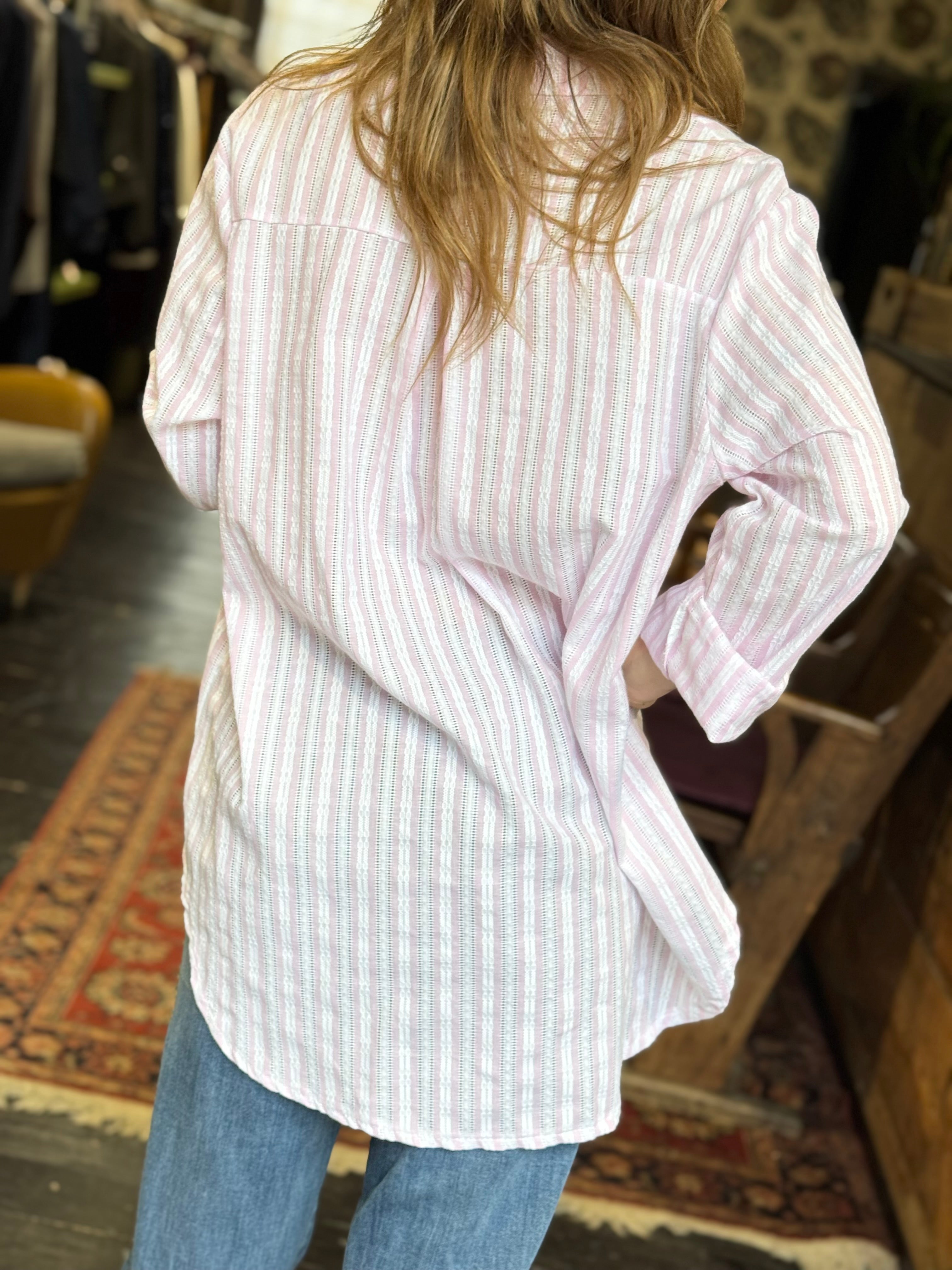 Camicia Riga + Ricamo Rosa _ MI.LE. for soku