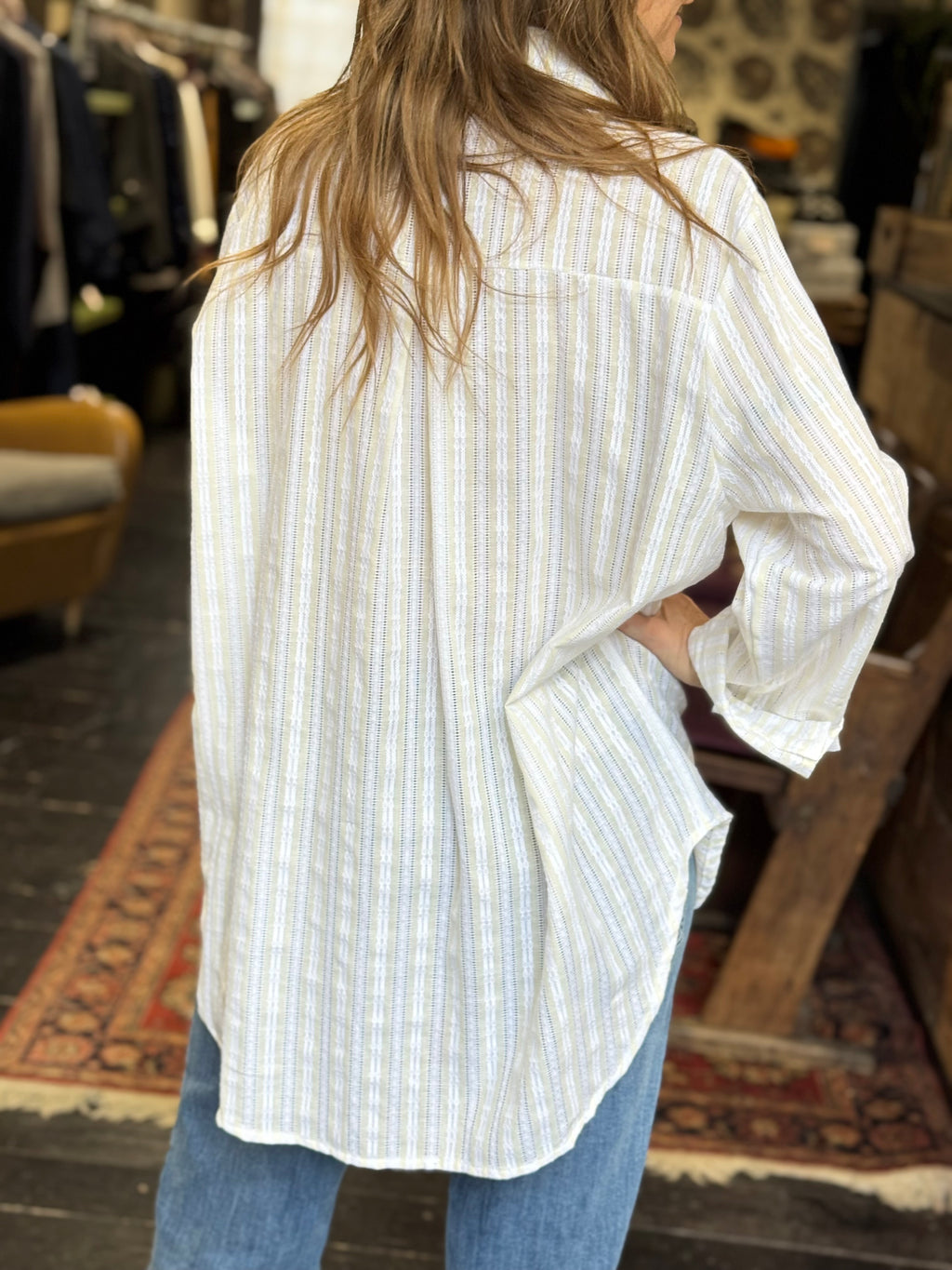 Camicia Riga+ Ricamo Giallo _ Mi.LE. for soku