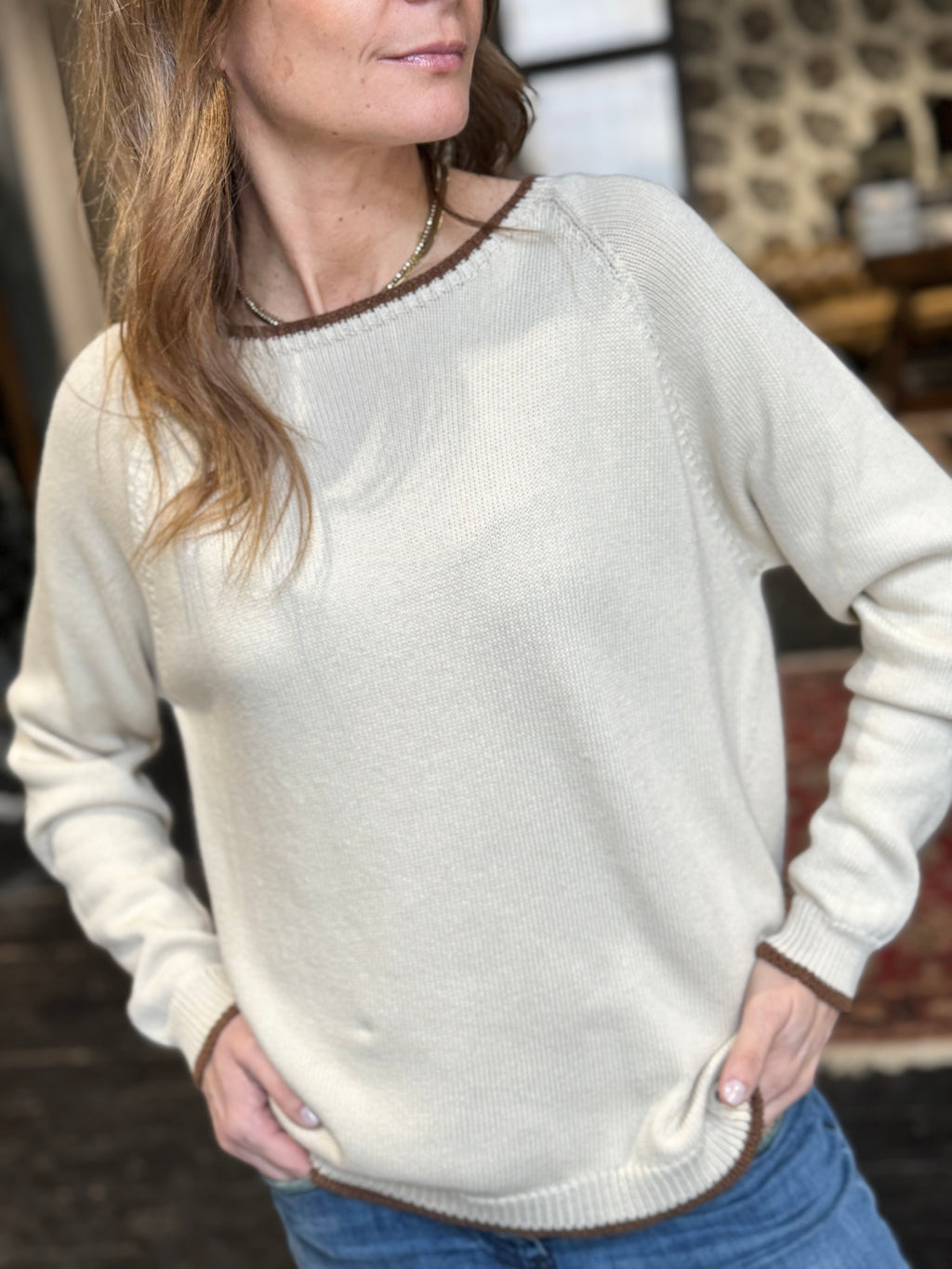 Girocollo Beige _ Myastreet