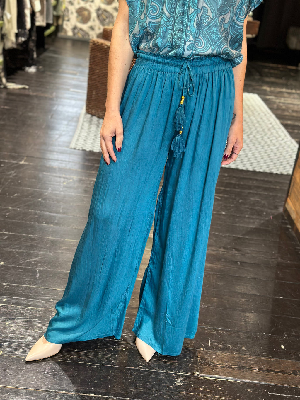 Pantalone Petrolio _ Pahiesa