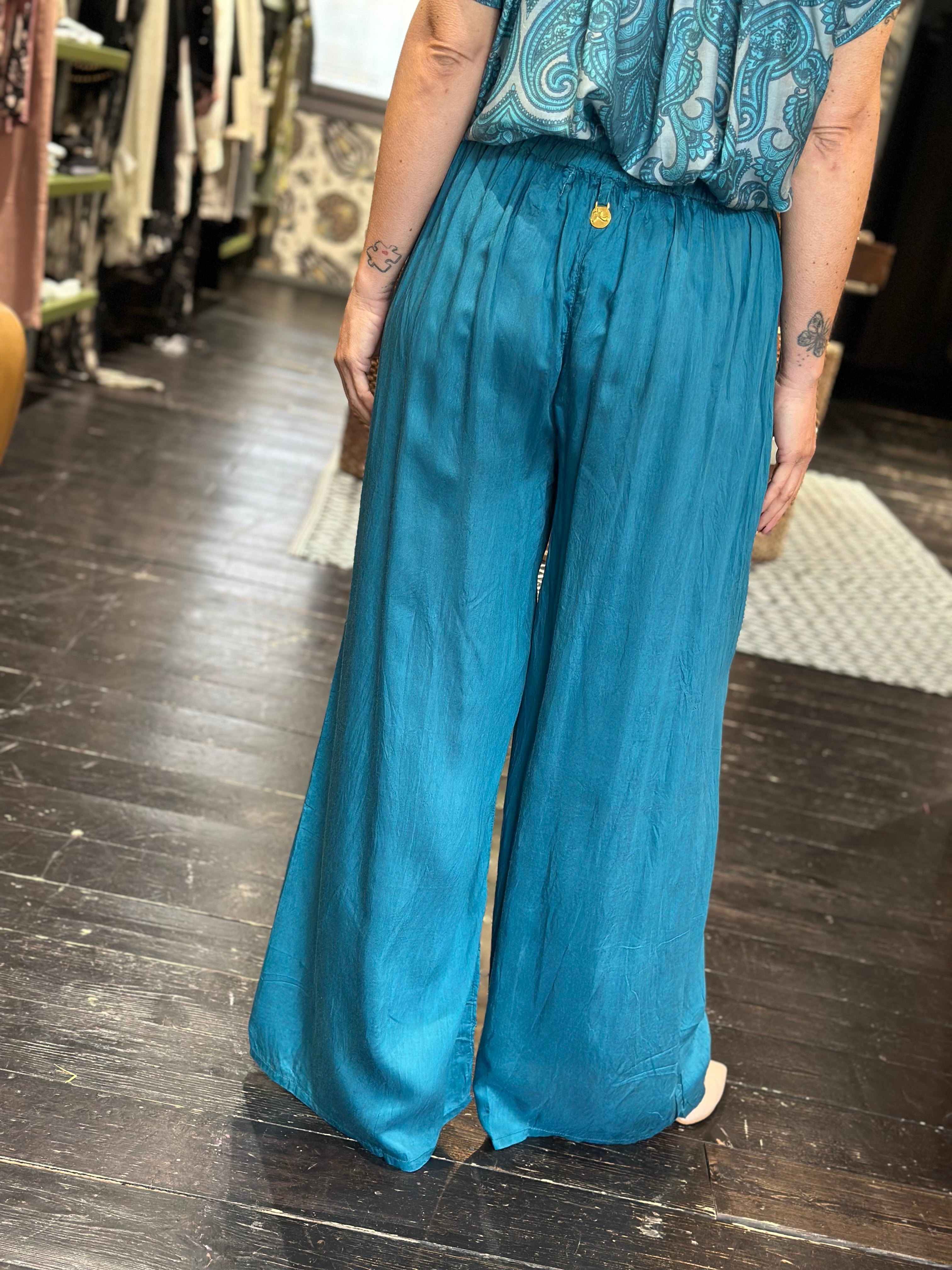 Pantalone Petrolio _ Pahiesa