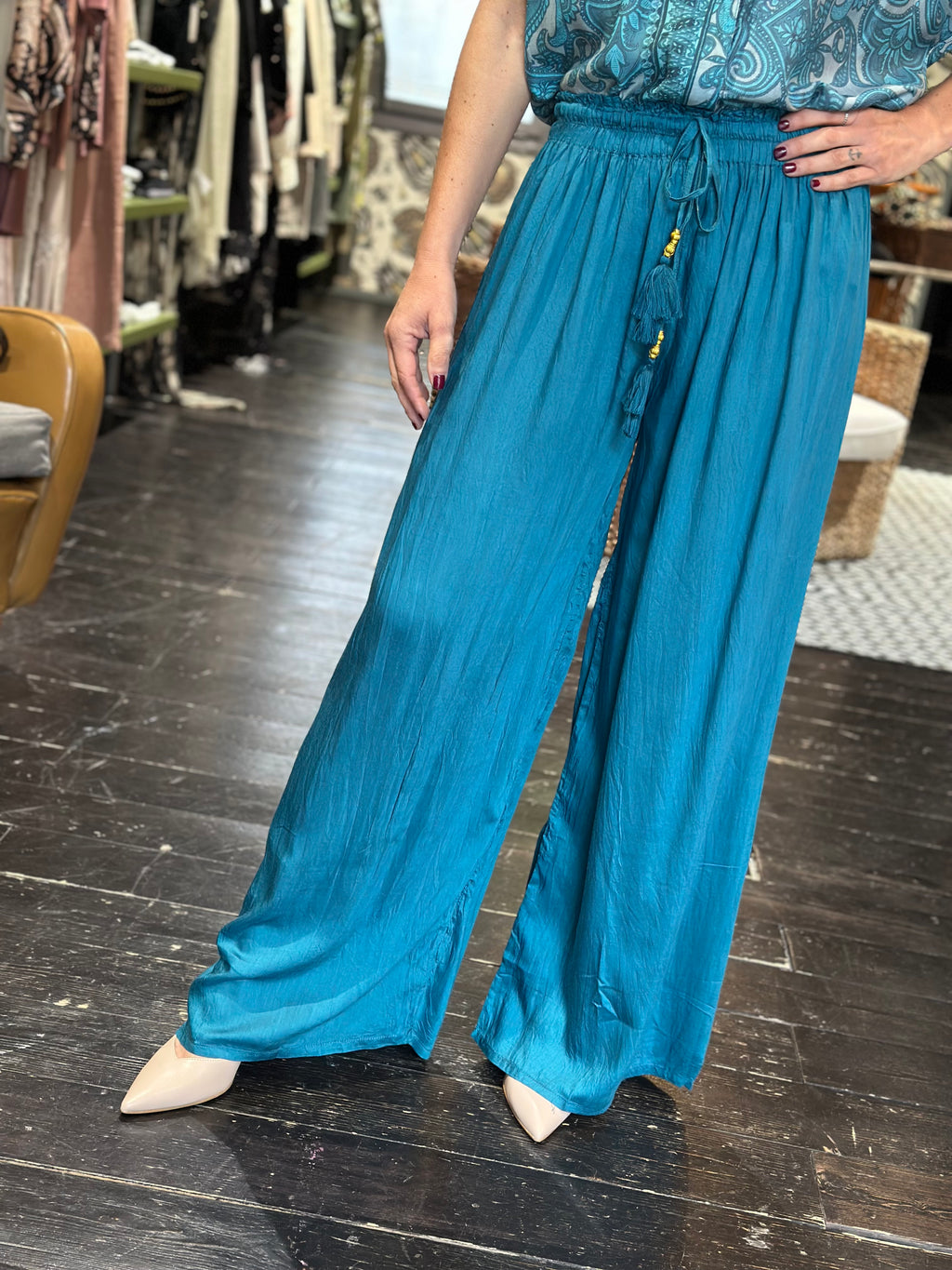 Pantalone Petrolio _ Pahiesa