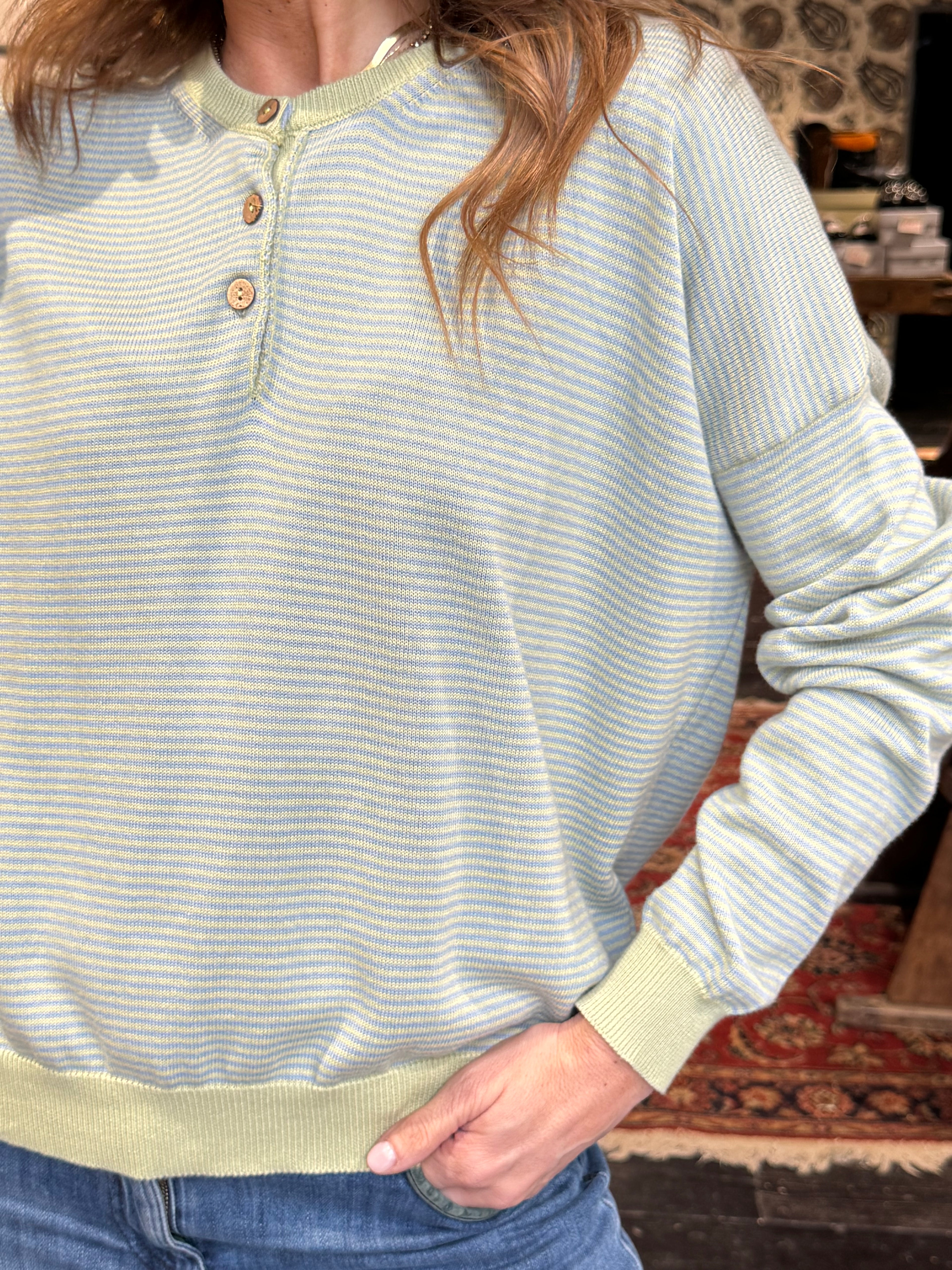 Maglia Righe Verde _ MI.LE.for soku