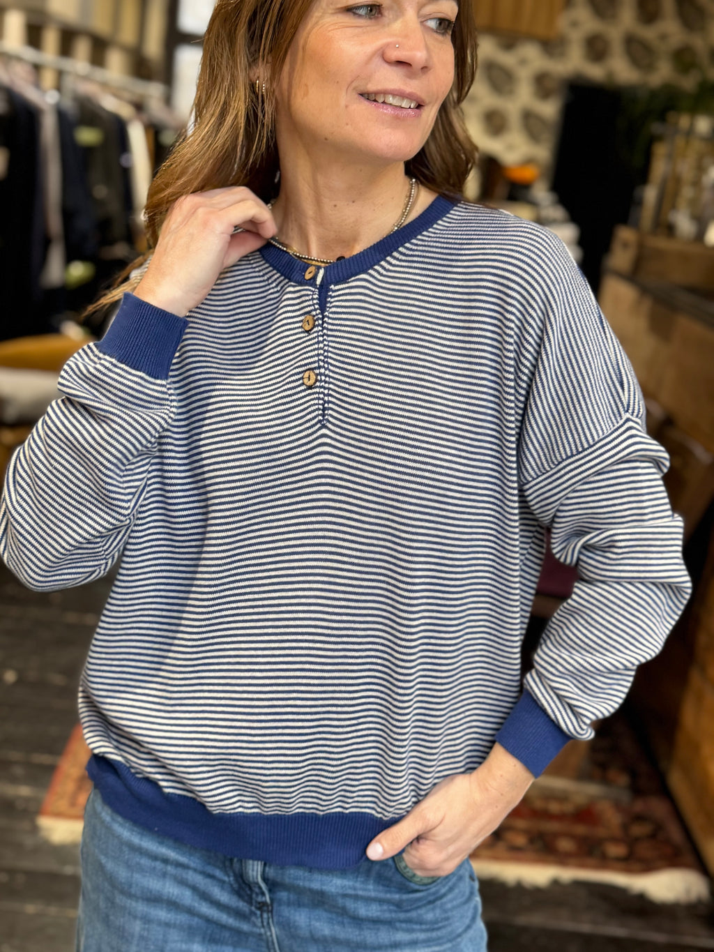 Maglia Righe Blu _ MI.LE. for soku