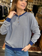 Maglia Righe Blu _ MI.LE. for soku