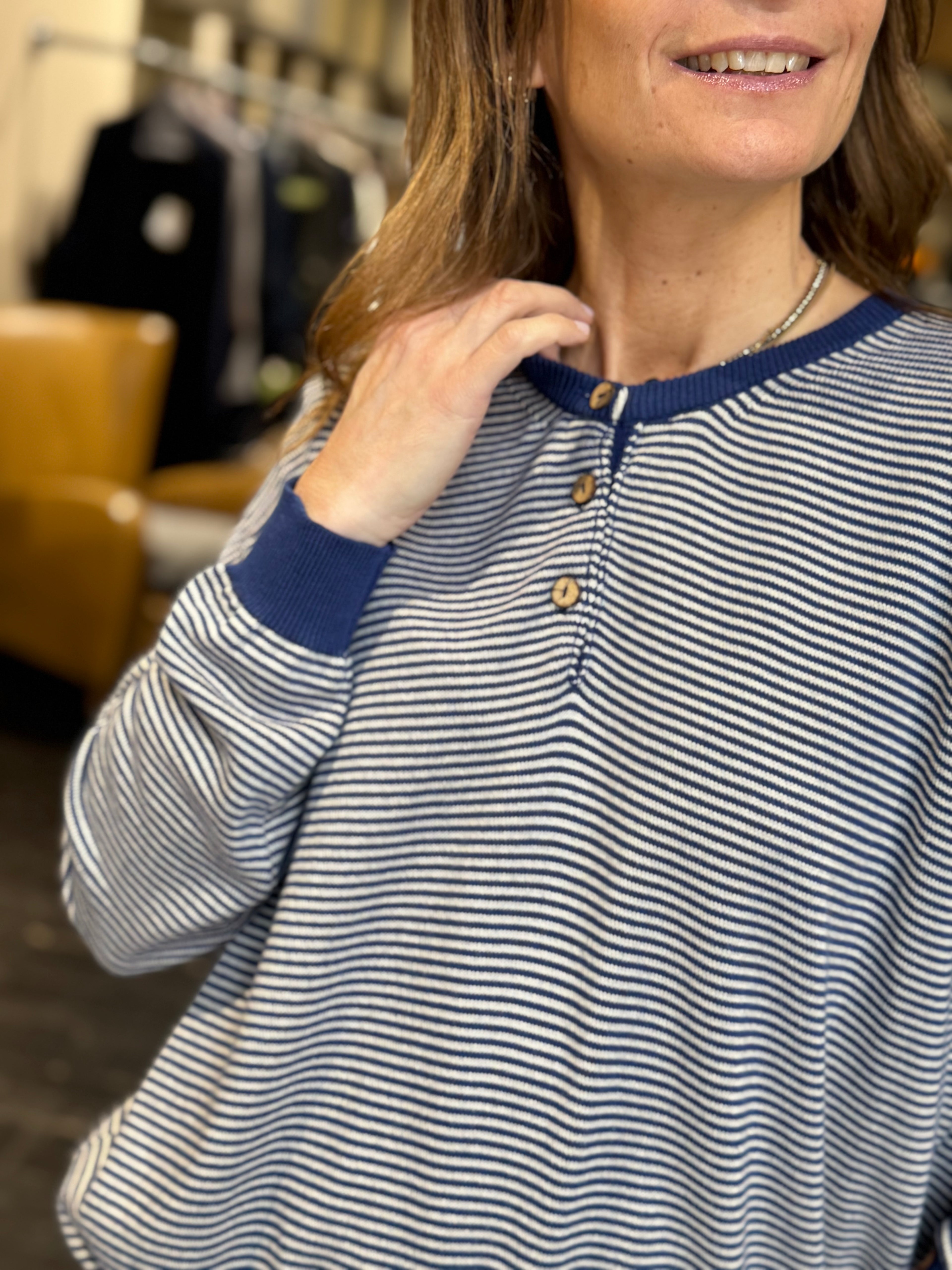 Maglia Righe Blu _ MI.LE. for soku