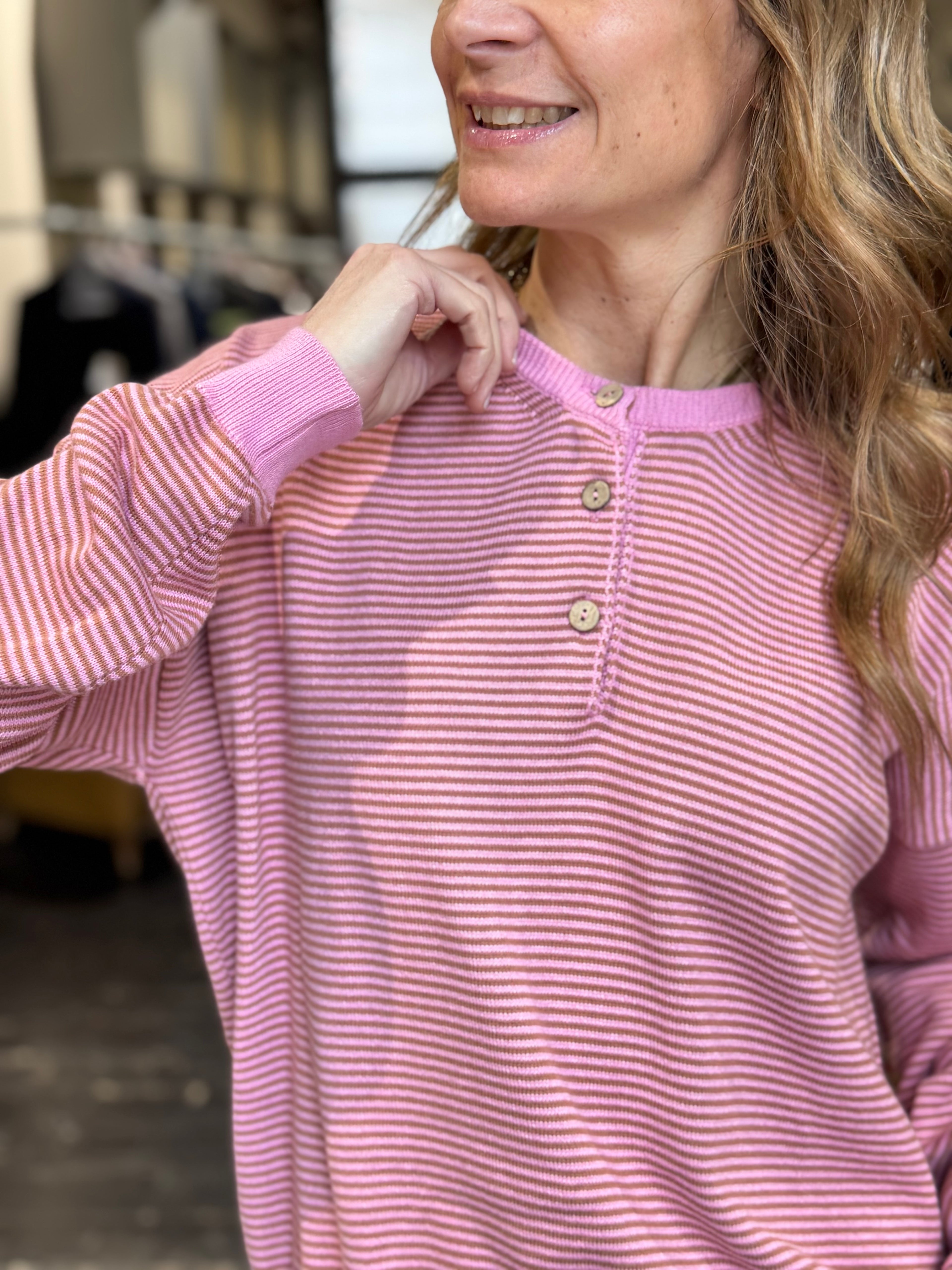 Maglia Righe Rosa _ MI.LE. for soku