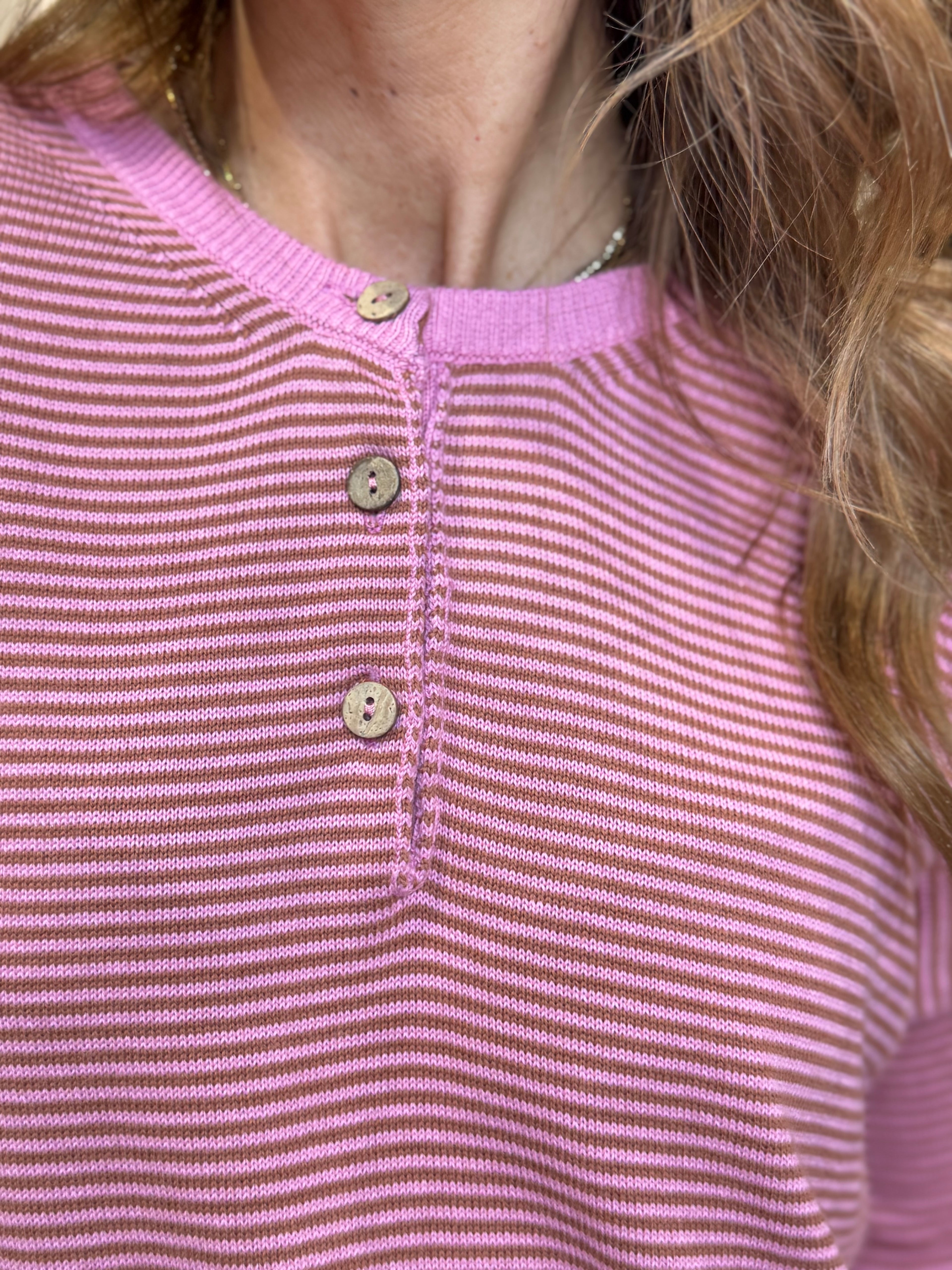 Maglia Righe Rosa _ MI.LE. for soku