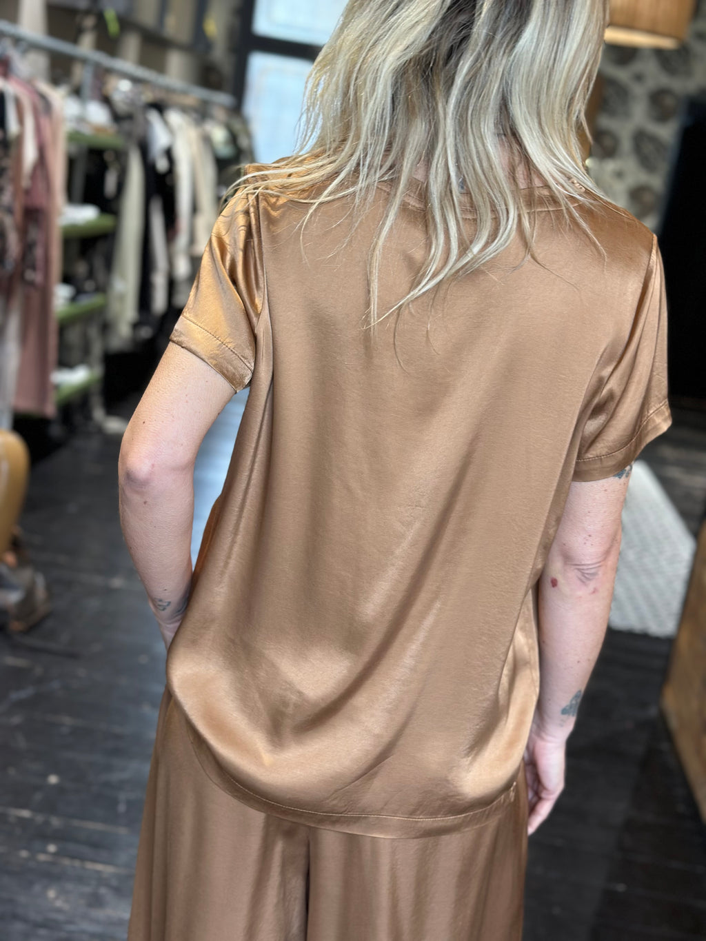 Blusa Saida Cuoio _ Vicolo