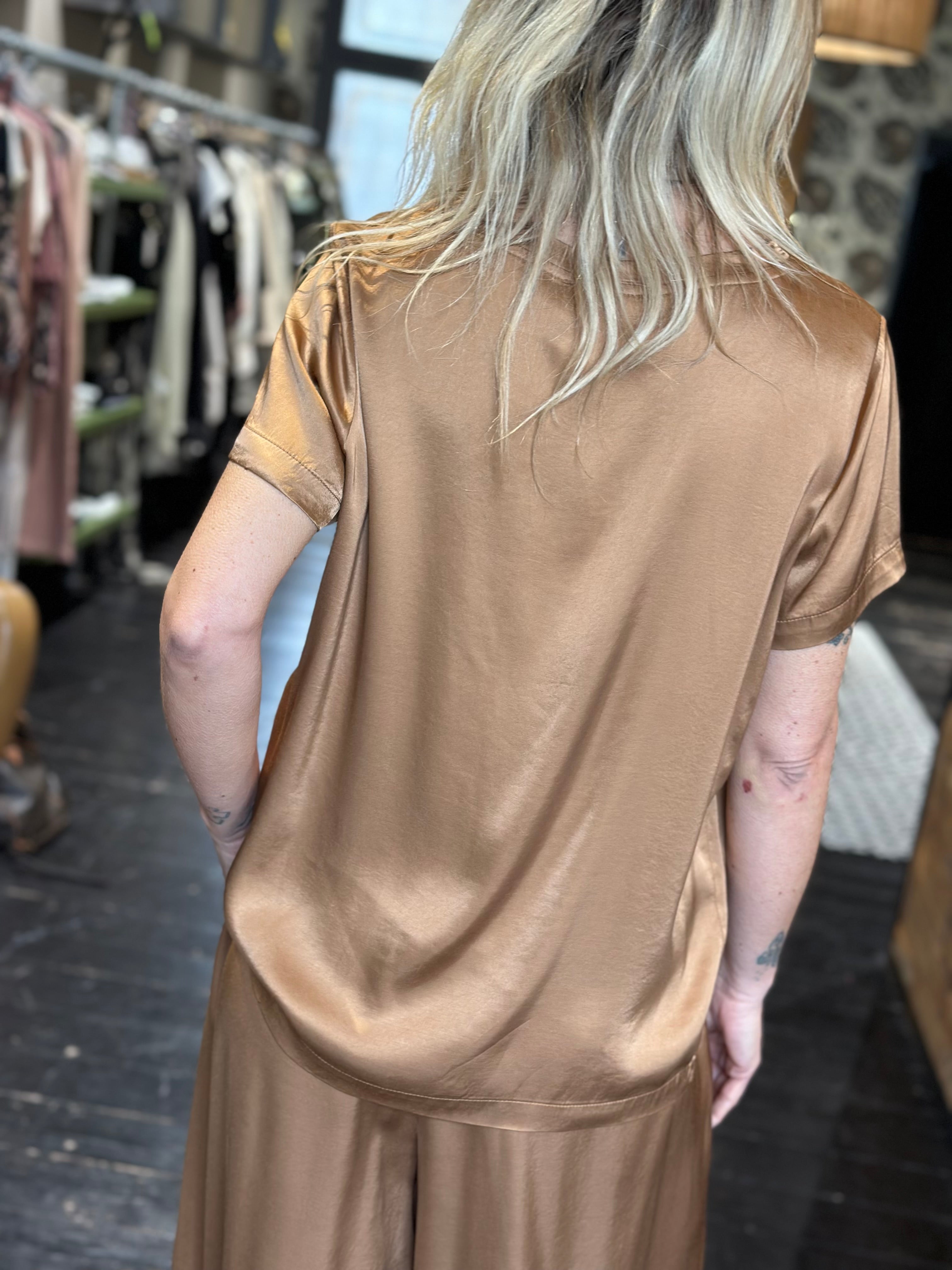 Blusa Saida Cuoio _ Vicolo