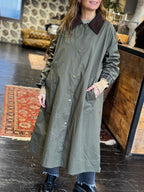 Trench con colletto in Velluto _ Vicolo