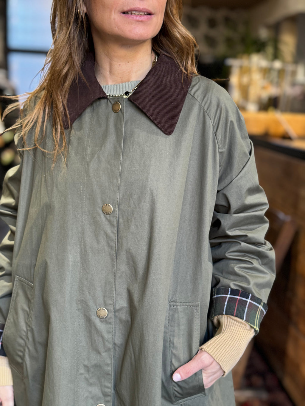Trench con colletto in Velluto _ Vicolo