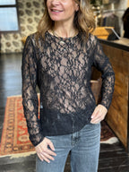 T- Shirt Pizzo Nero _ Myastreet