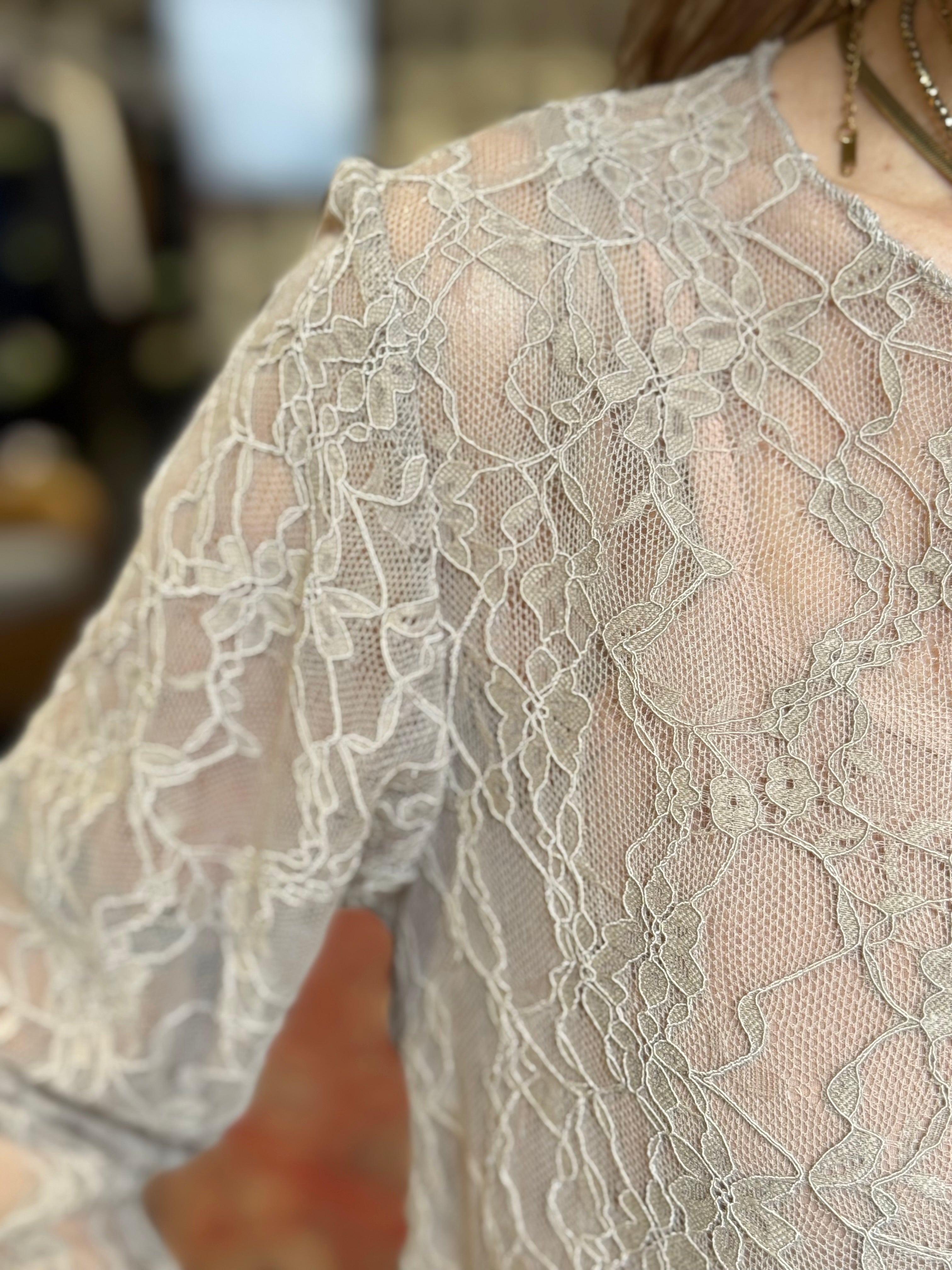 T-Shirt Pizzo Beige _ Myastret