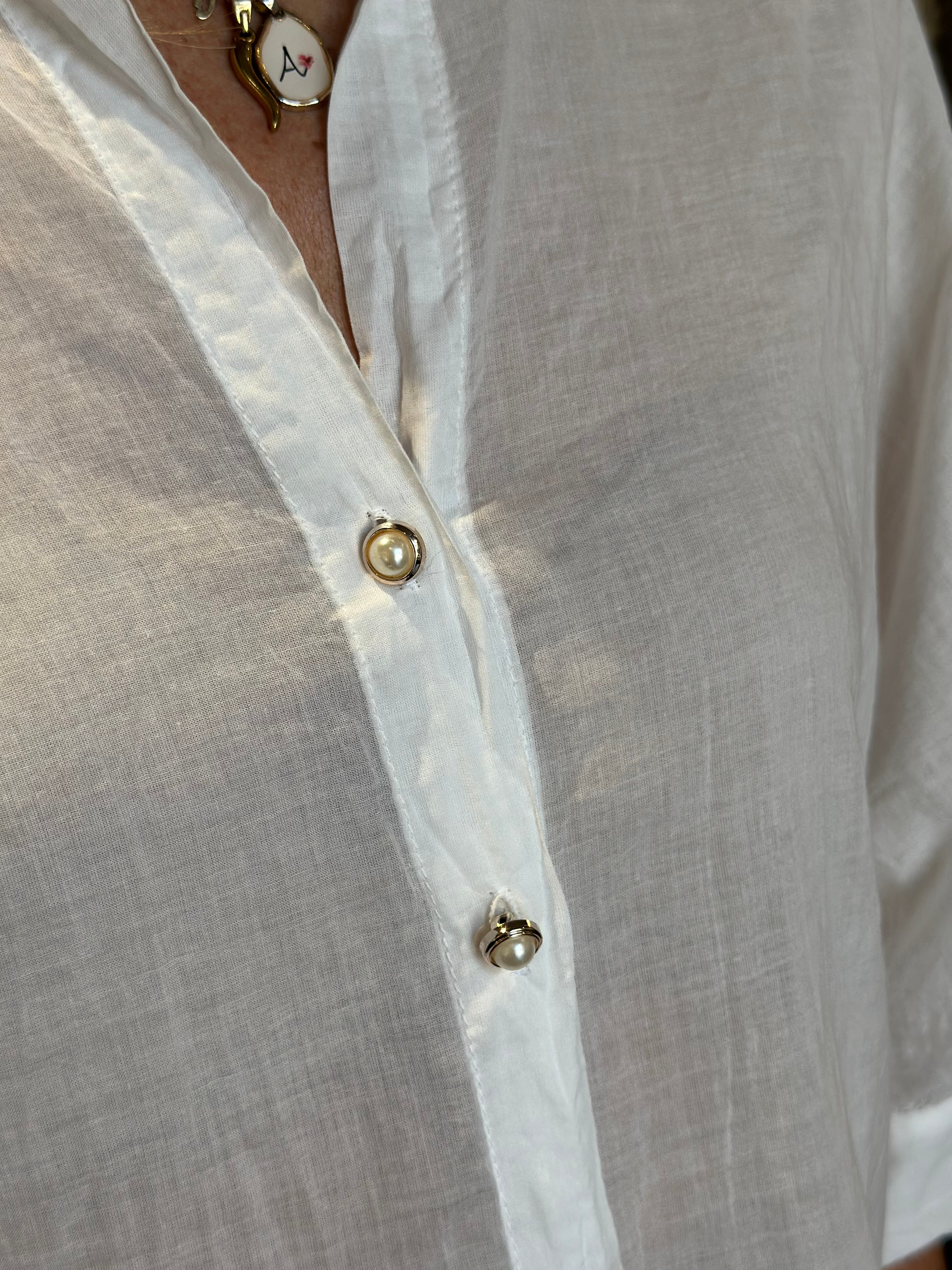 Camicia Bianca Mussola _ MI.LE.for soku