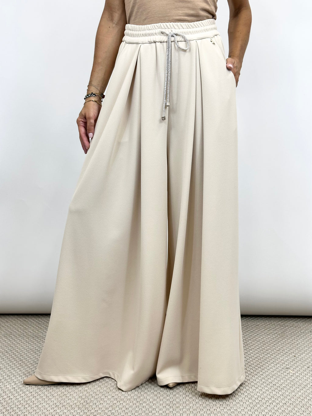 Pantalone Fluido Crema _ Souvenir