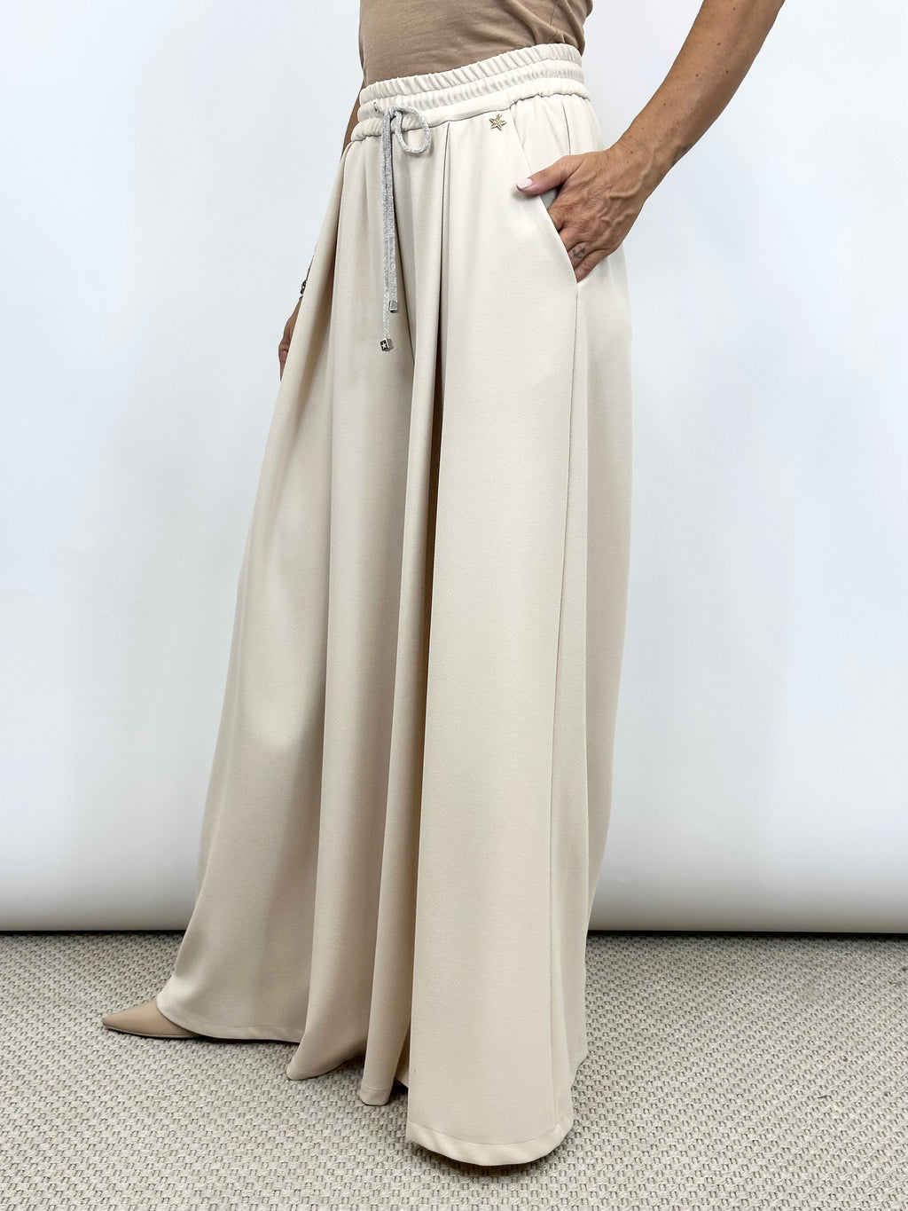 Pantalone Fluido Crema _ Souvenir