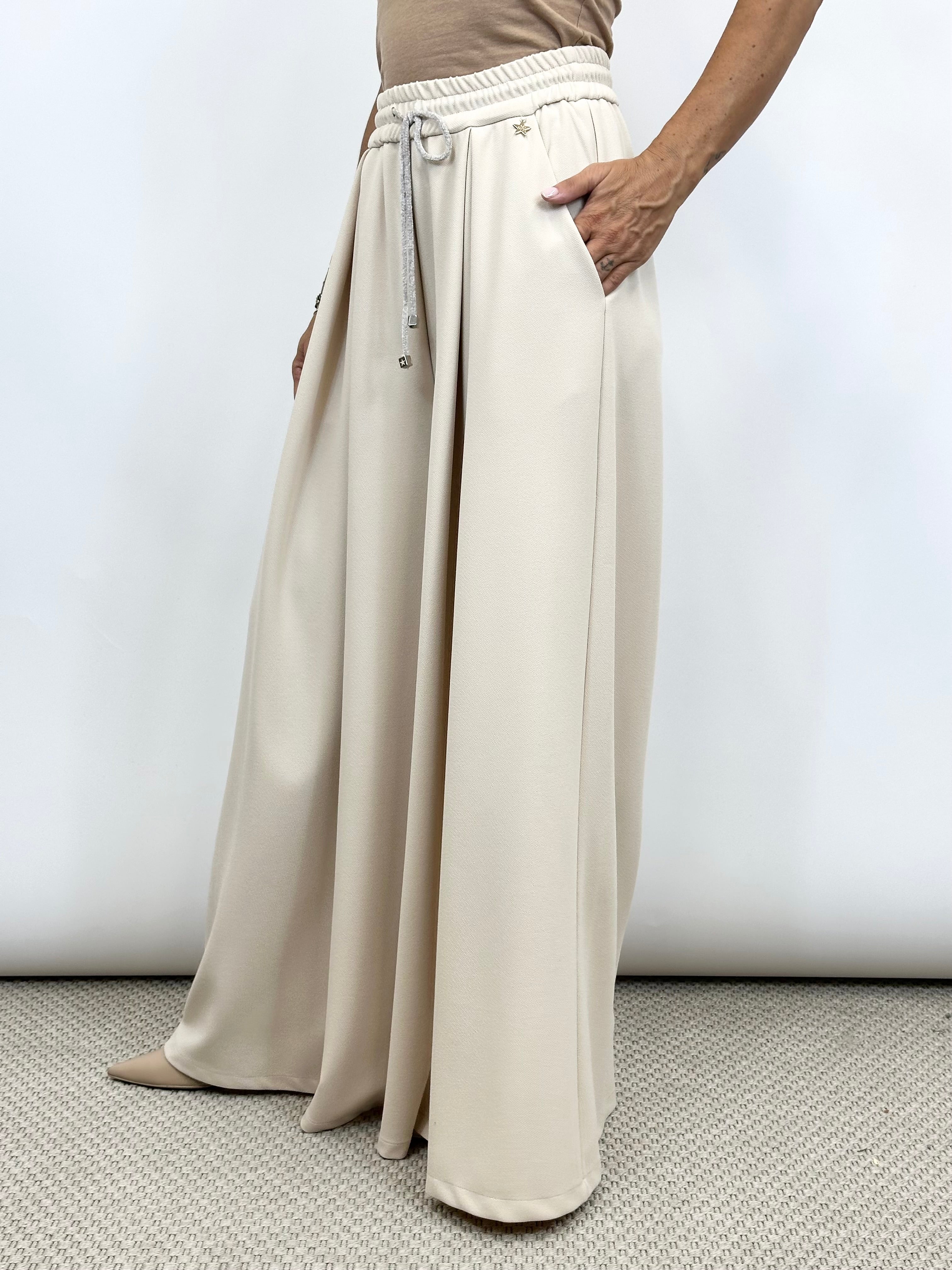 Pantalone Fluido Crema _ Souvenir