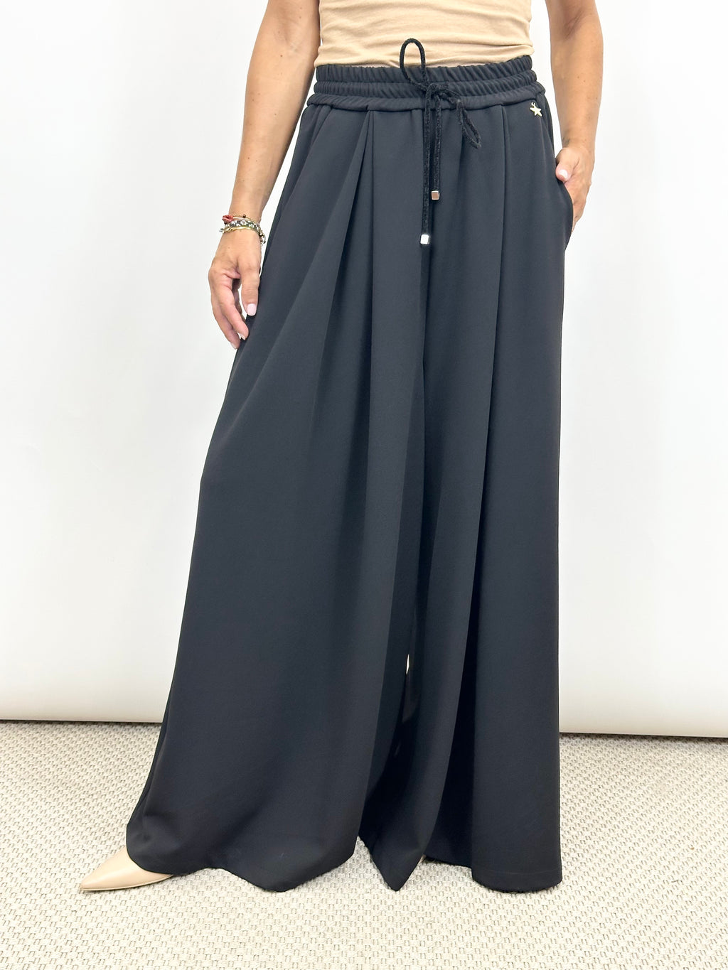 Pantalone Fluido Nero _ Souvenir