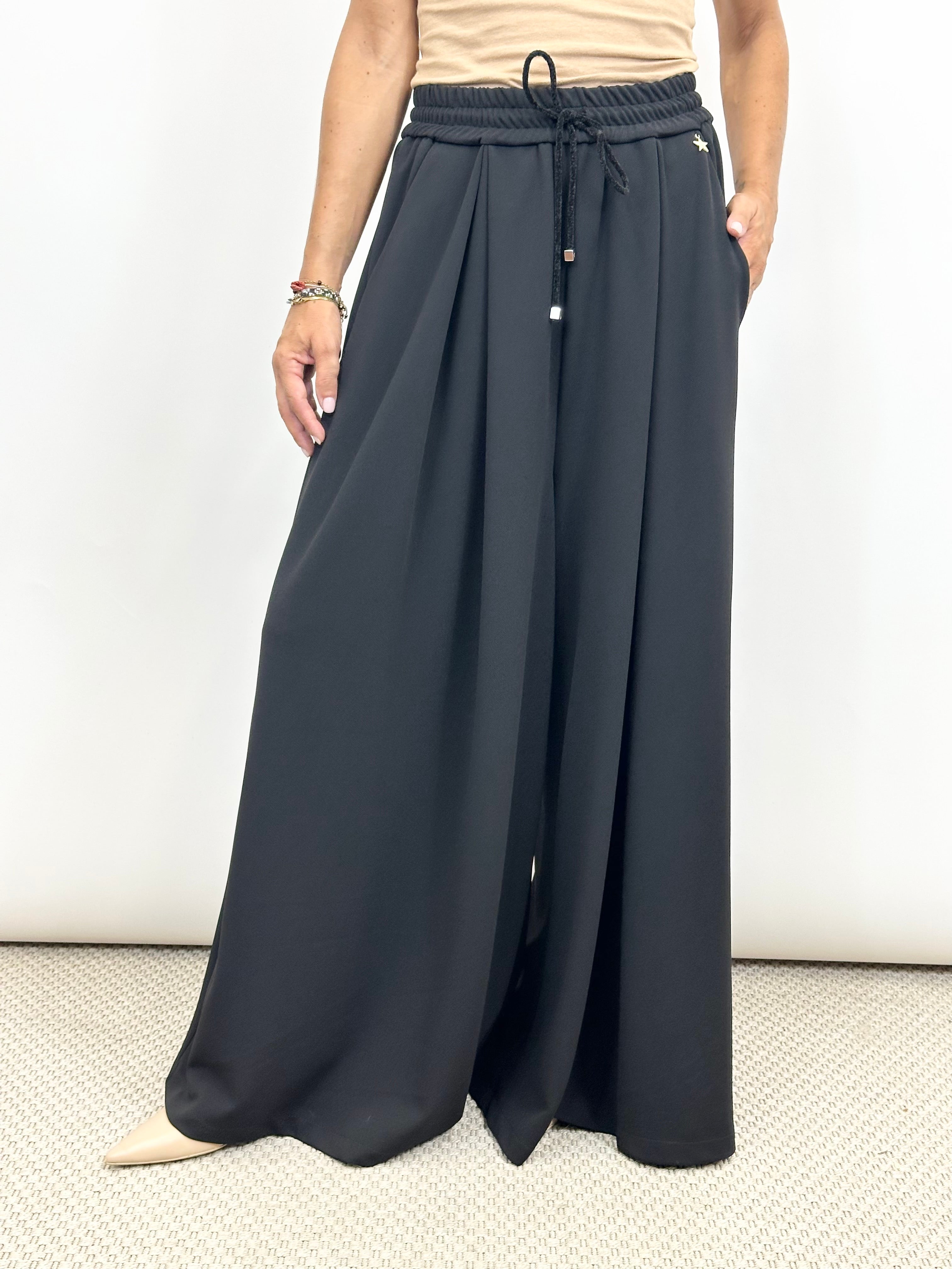 Pantalone Fluido Nero _ Souvenir