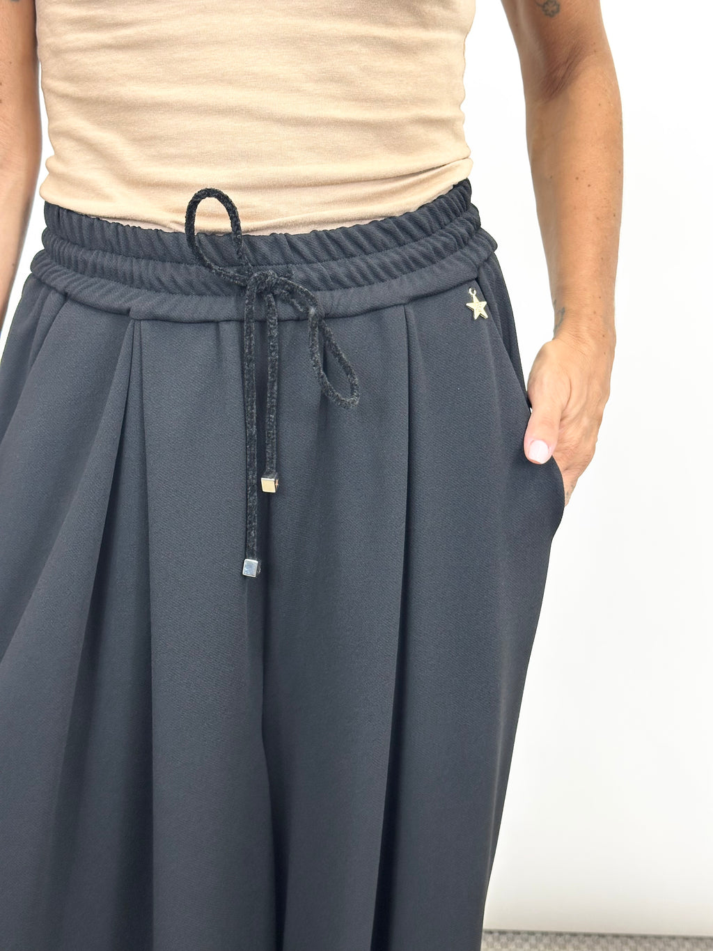 Pantalone Fluido Nero _ Souvenir