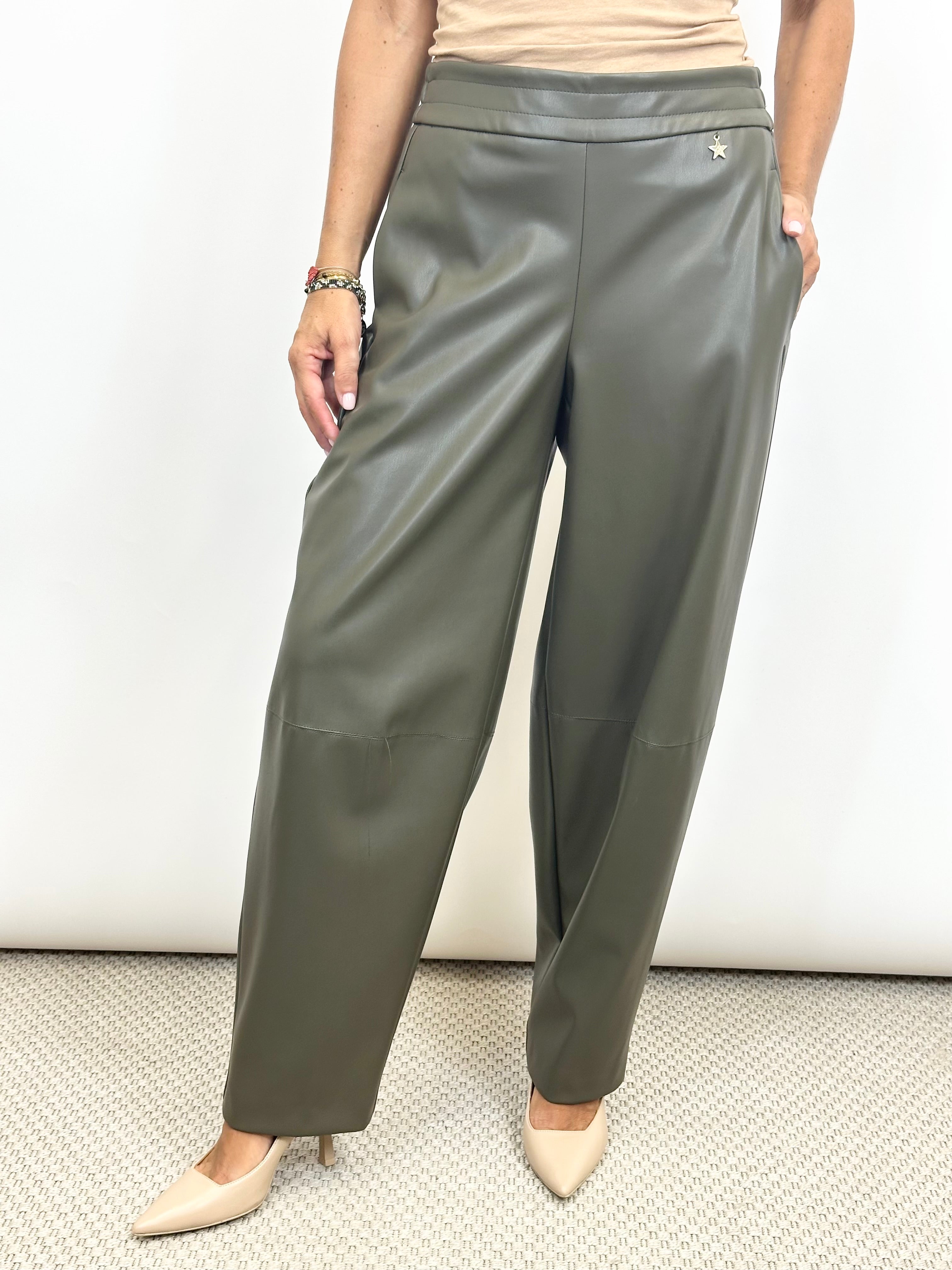 Pantalone Ecopelle Verde _ Souvenir