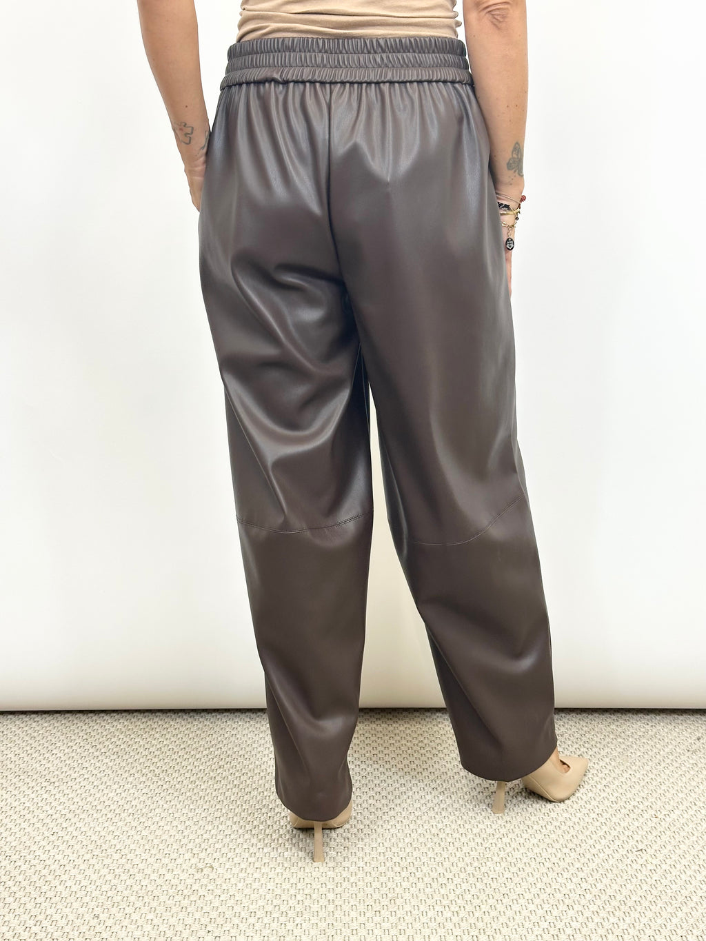 Pantalone Ecopelle  Moro _ Souvenir