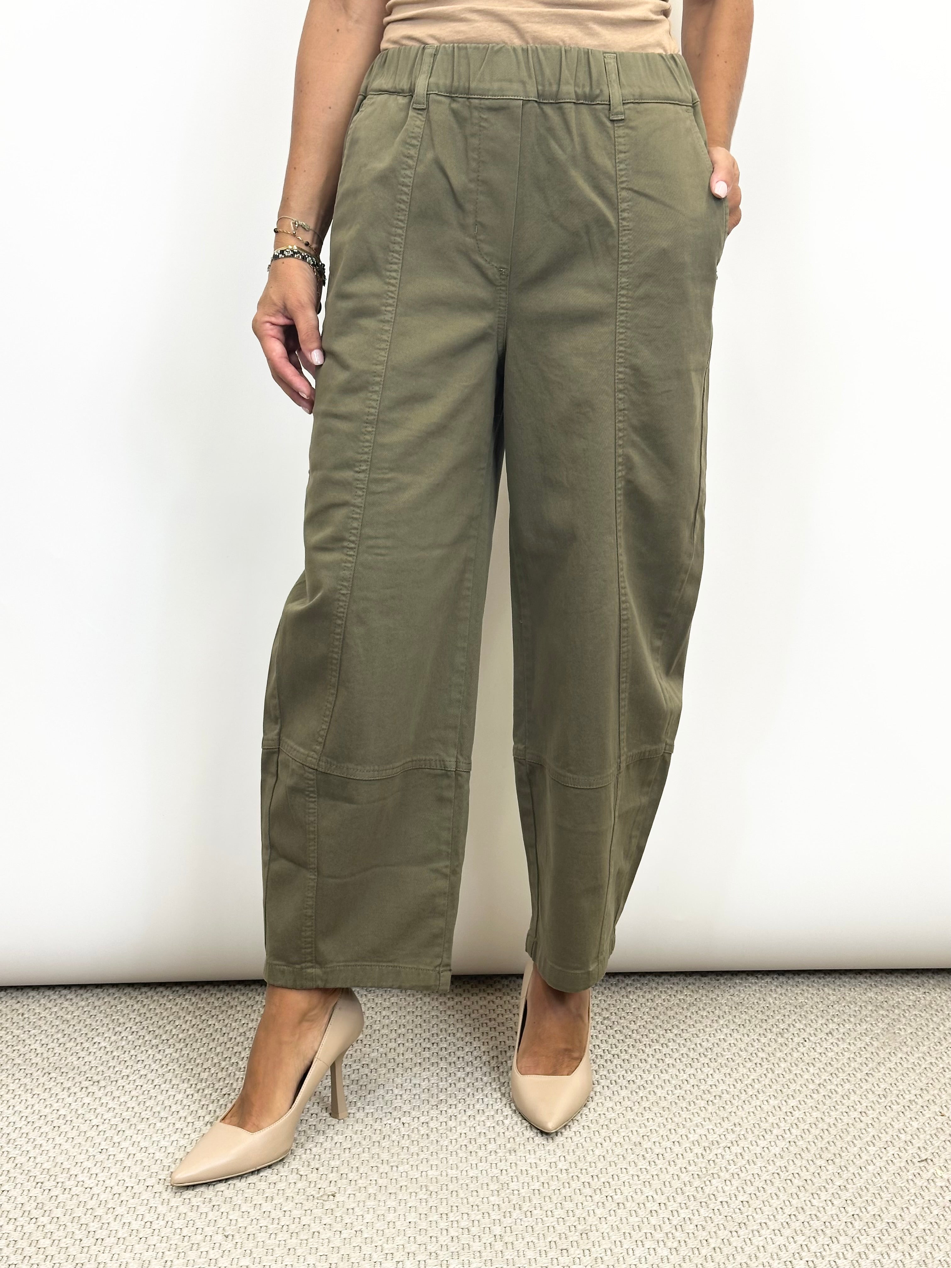 Pantalone Balloon Verde _ Ottod'Ame