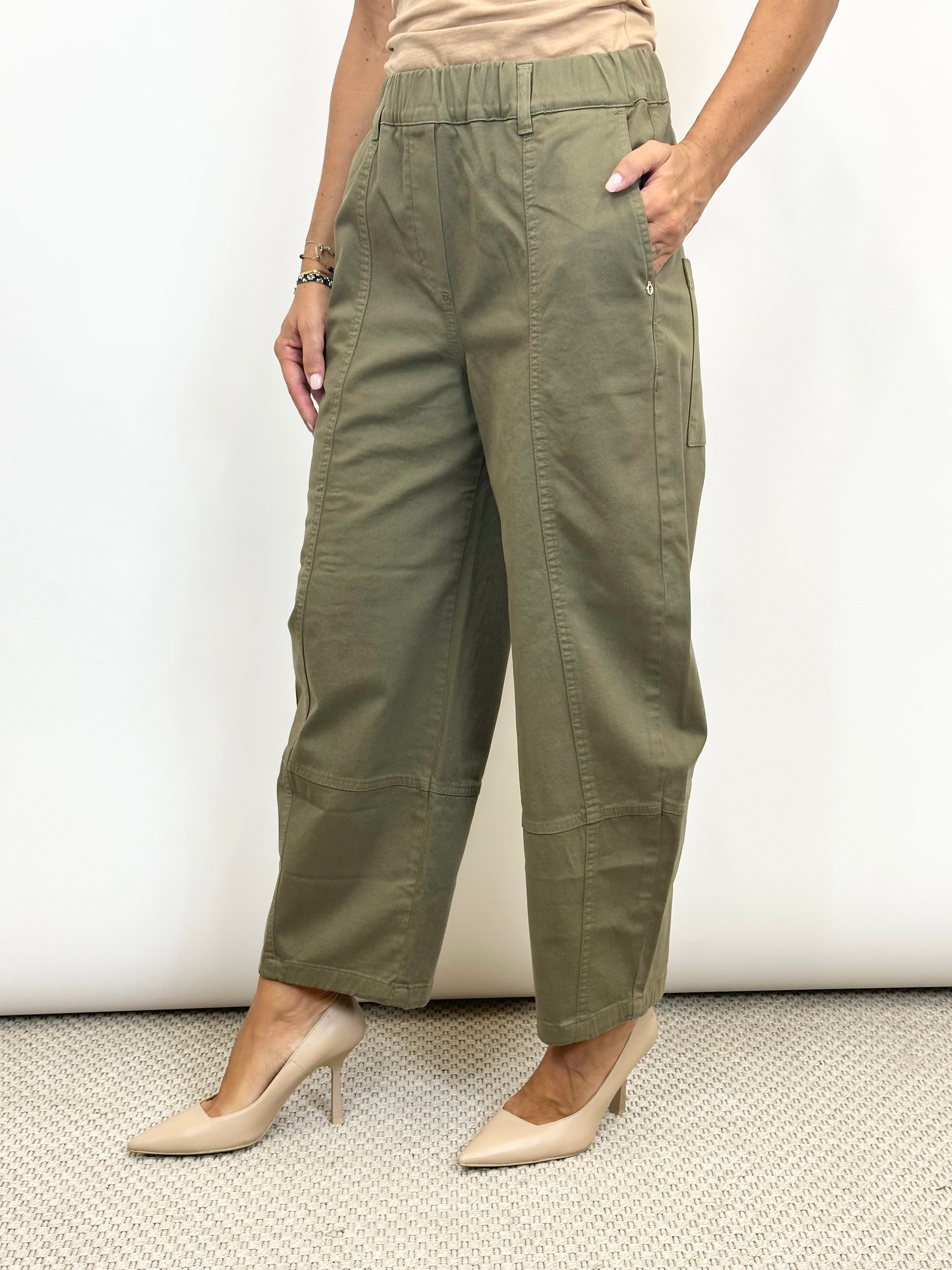 Pantalone Balloon Verde _ Ottod'Ame