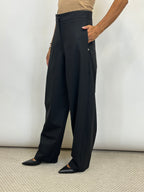 Pantalone Balloon Nero _ Ottod'Ame