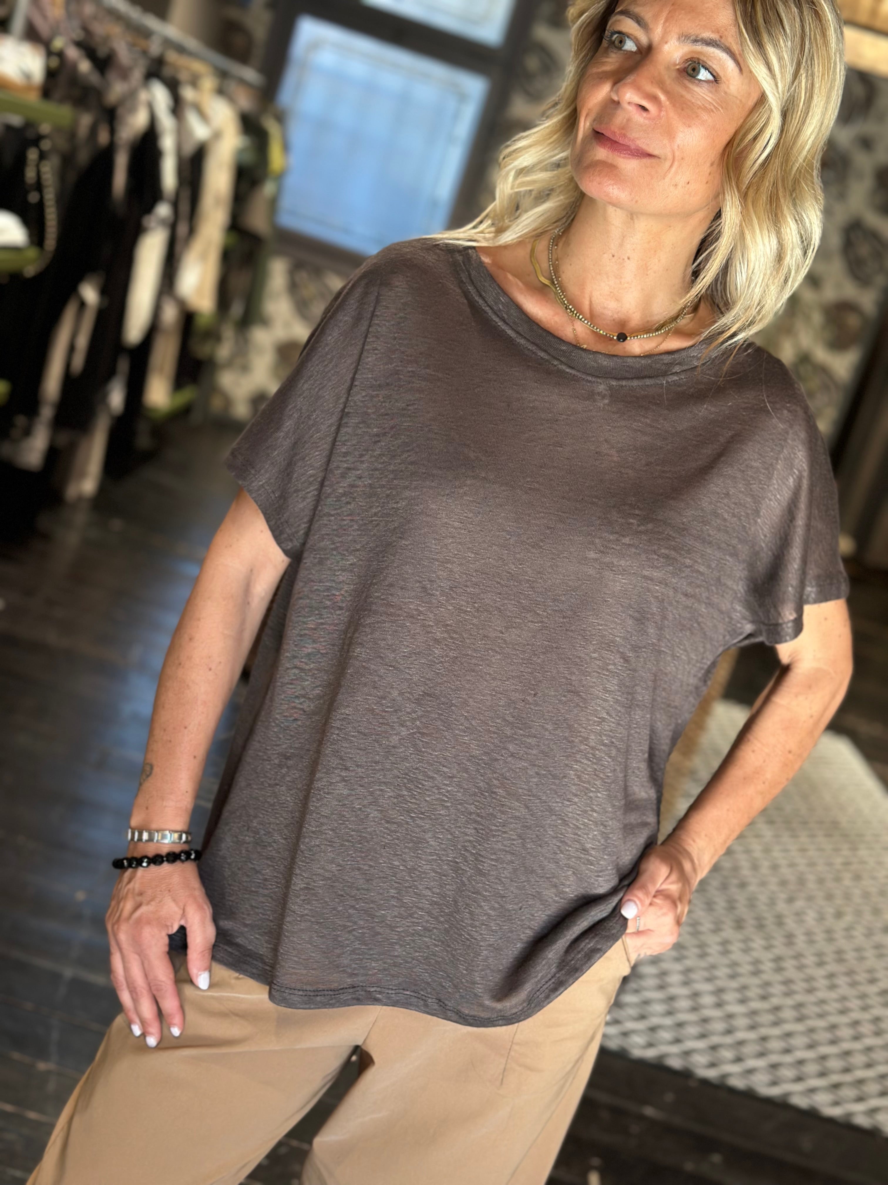 T-Shirt Lino Over Moro_ Myastreet