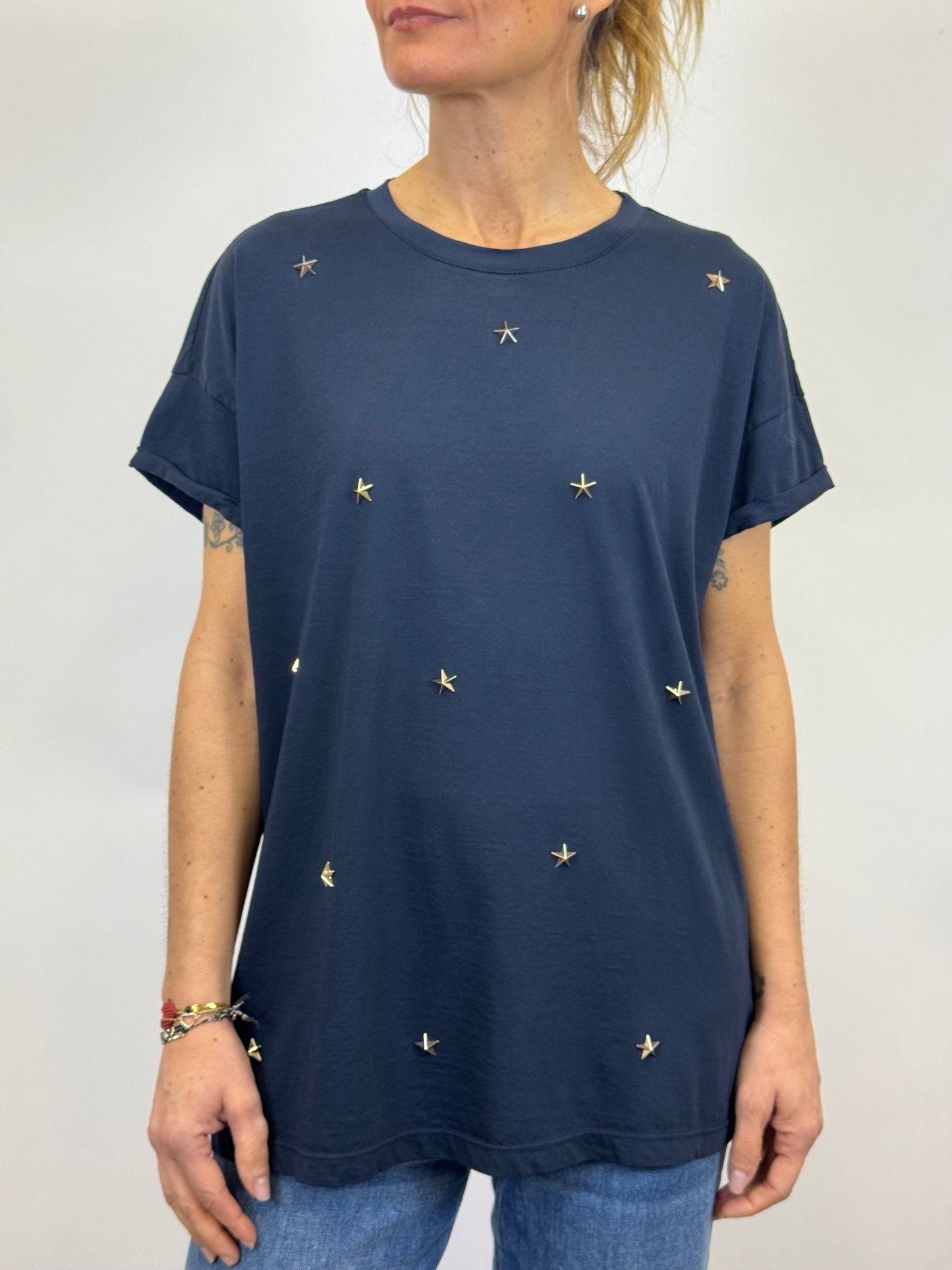 T-Shirt Stelle Blu Vicolo