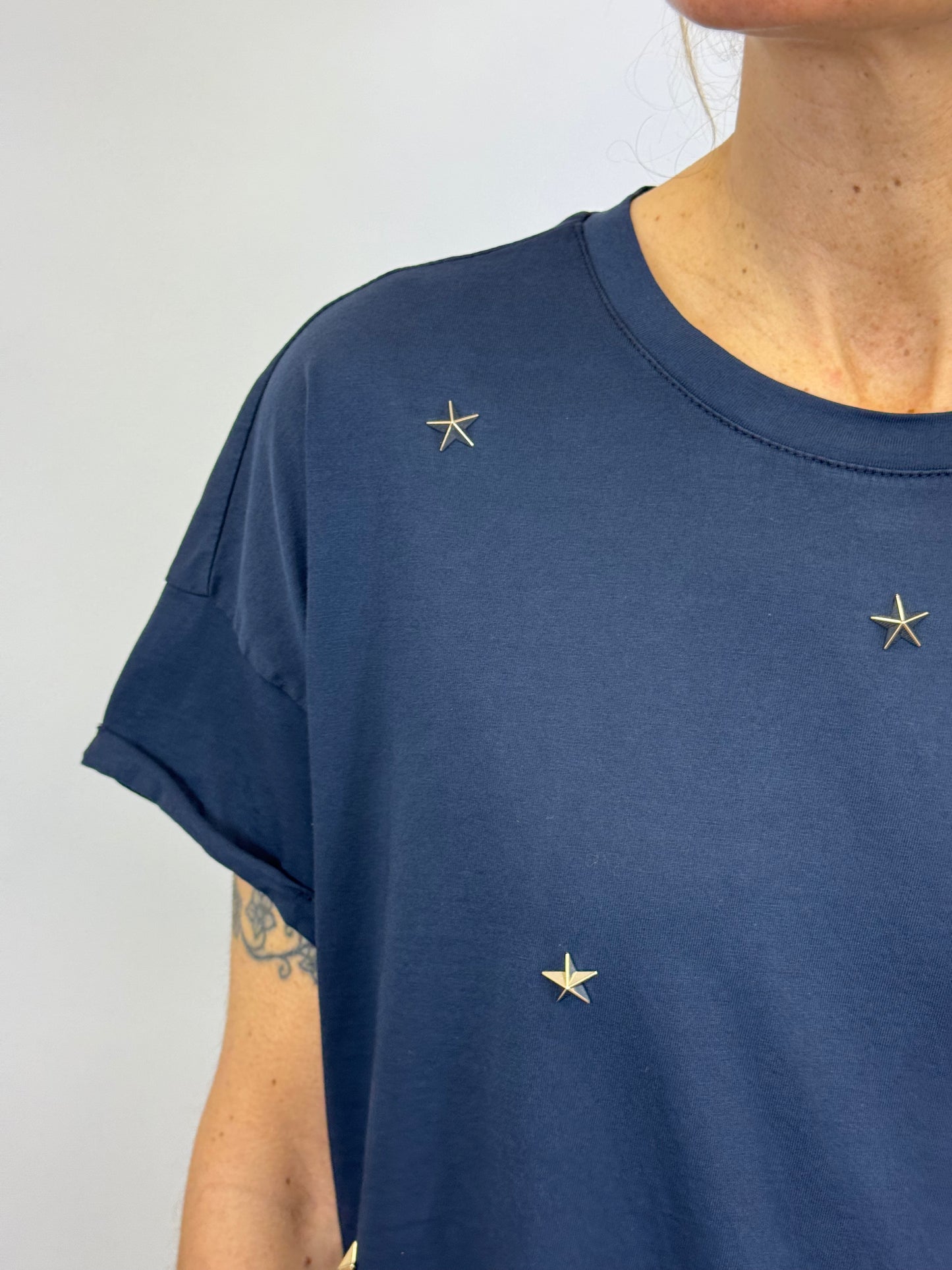 T-Shirt Stelle Blu Vicolo