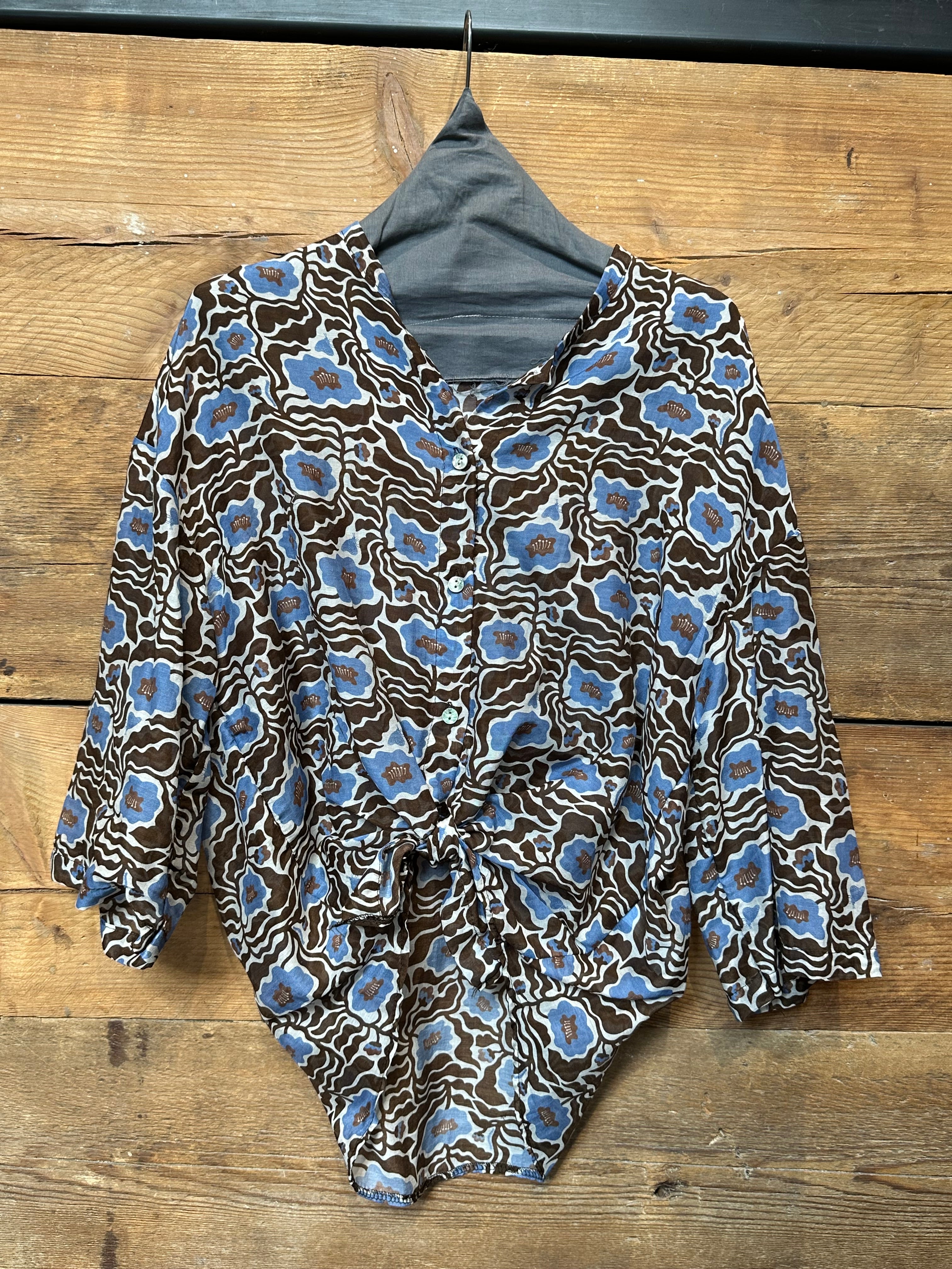 Camicia Mussola Fantasia Moro/Cileo _ MI.LE for soku