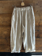 Pantaloni Stella lino beige _MI.LE: for soku